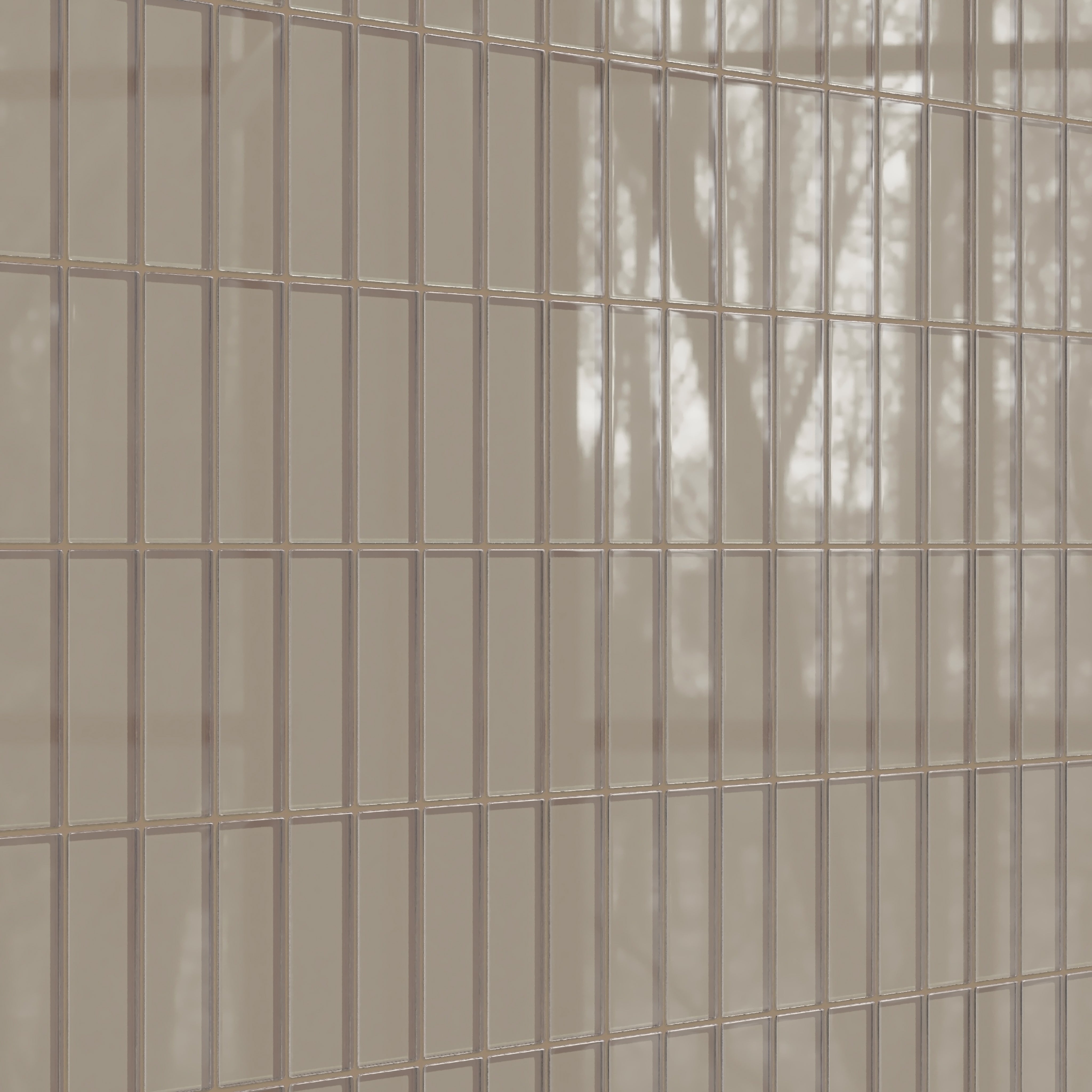 2x6 Glass Tile in Quail Gloss