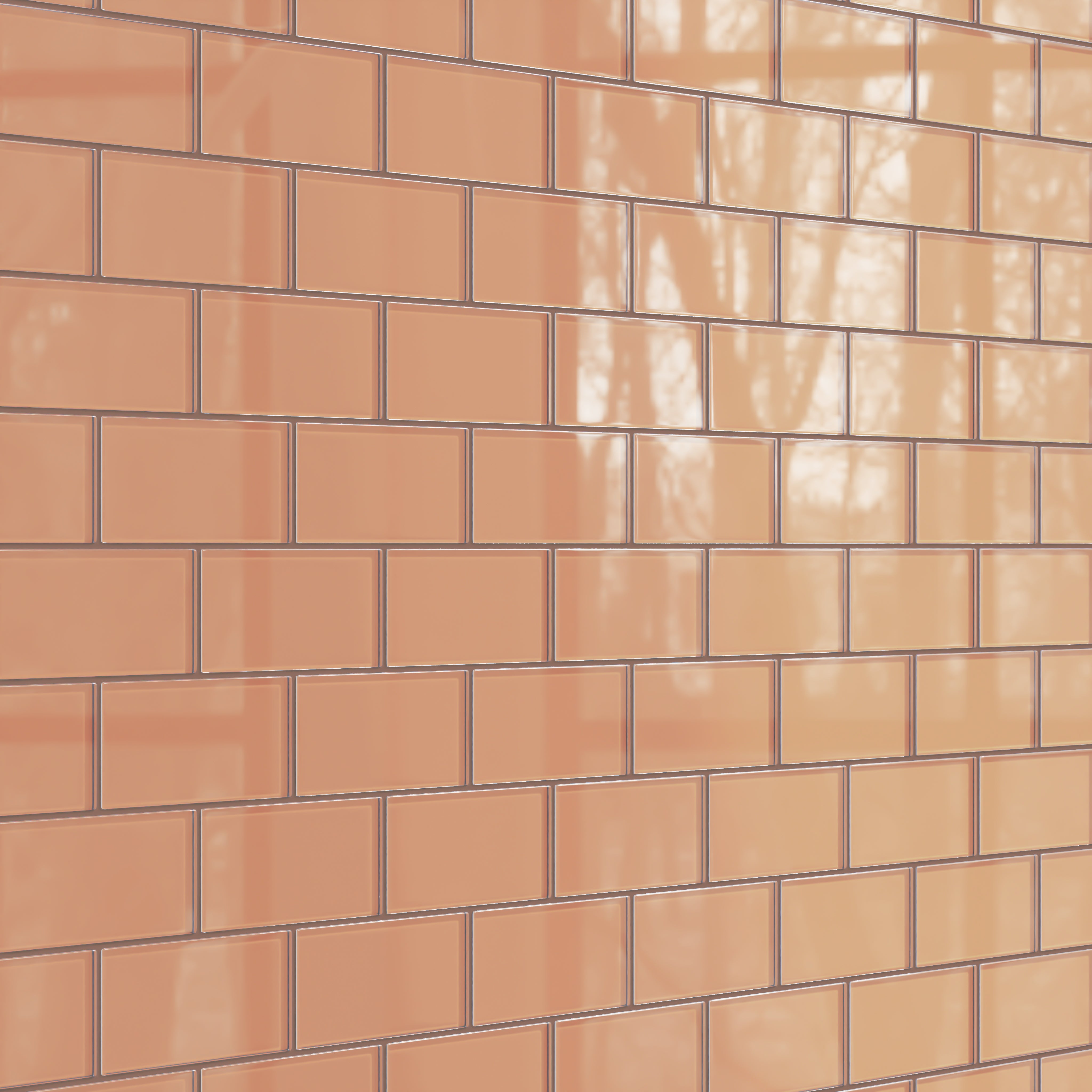 3x6 Glass Tile in Carolina Wren Gloss