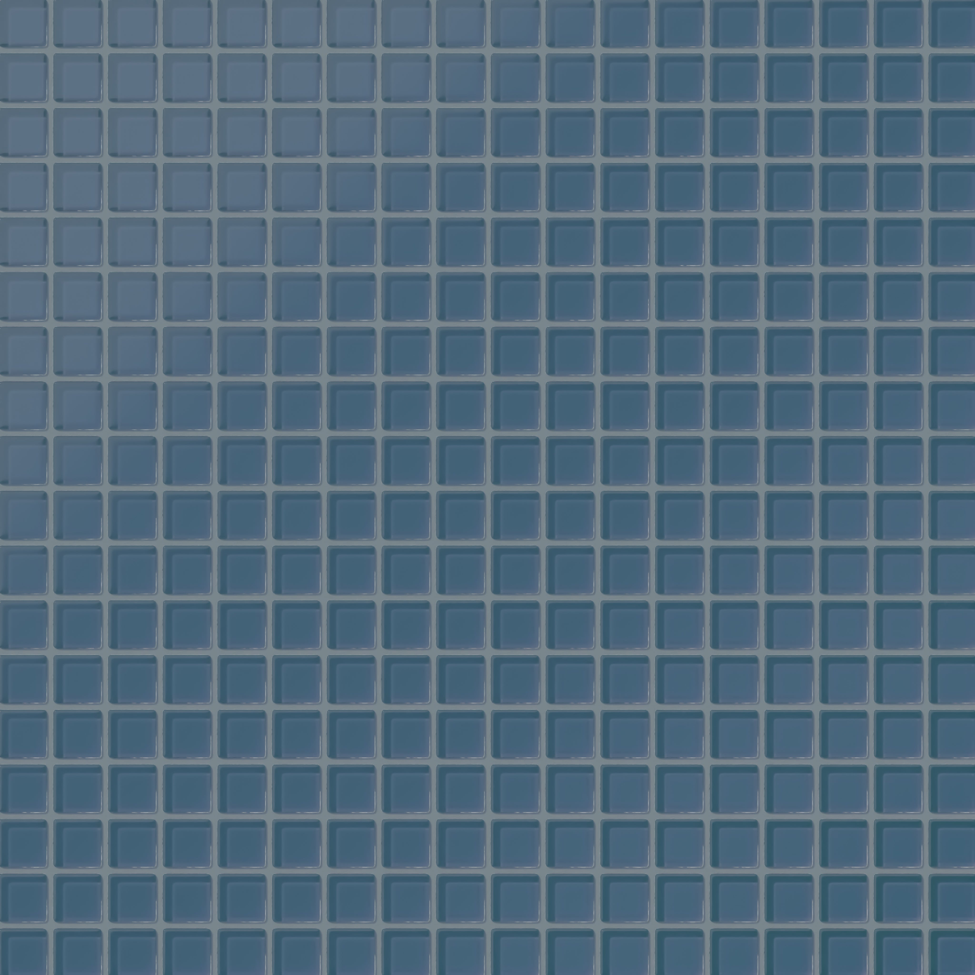 1x1 Straight Set Sheeted Glass Mosaic Tile in Blue Jay Matte