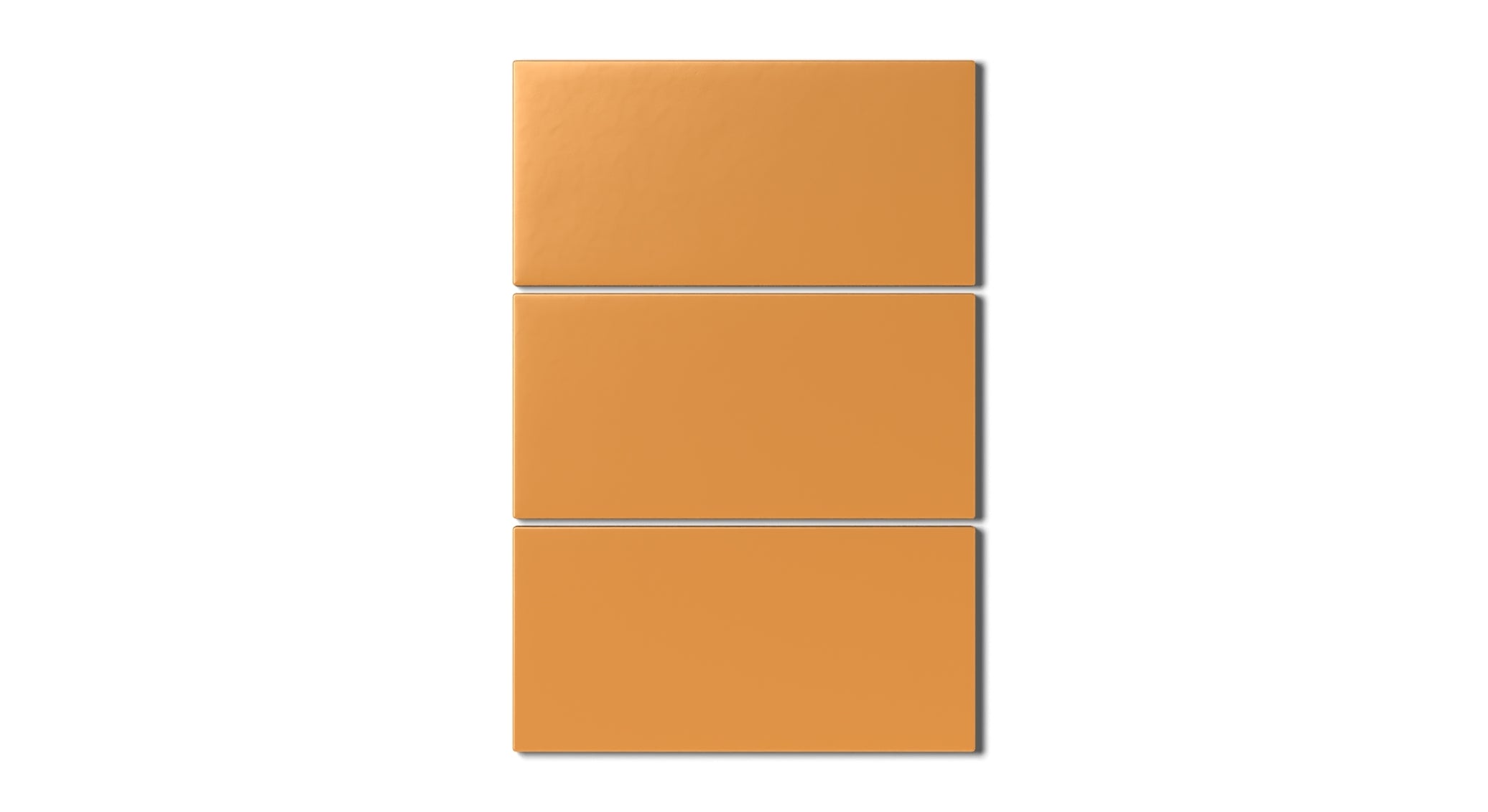 4x8 Natural Press Ceramic Tile in Yellow Ochre Matte