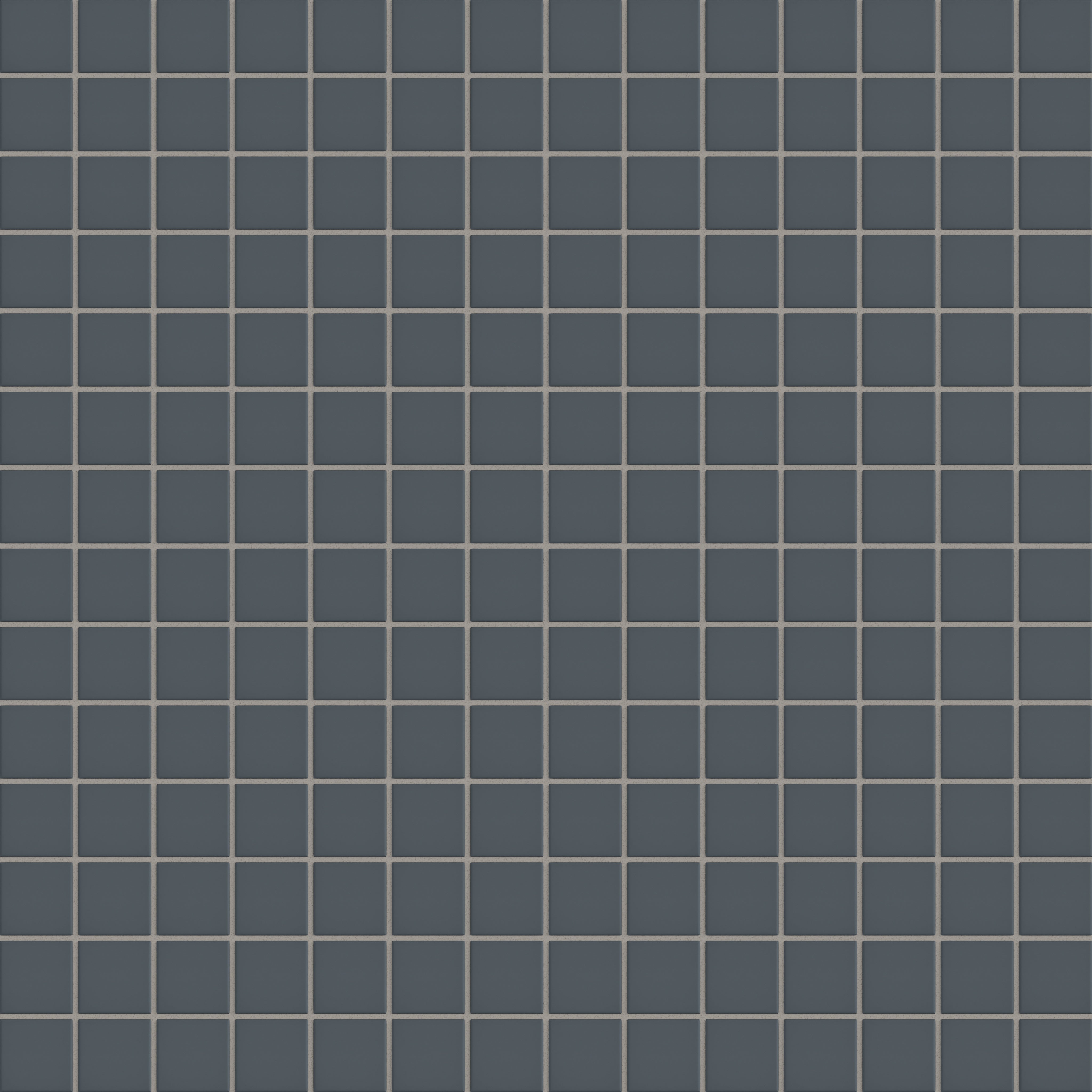 2x2 Straight Set Sheeted Natural Press Ceramic Mosaic Tile in Indigo Matte