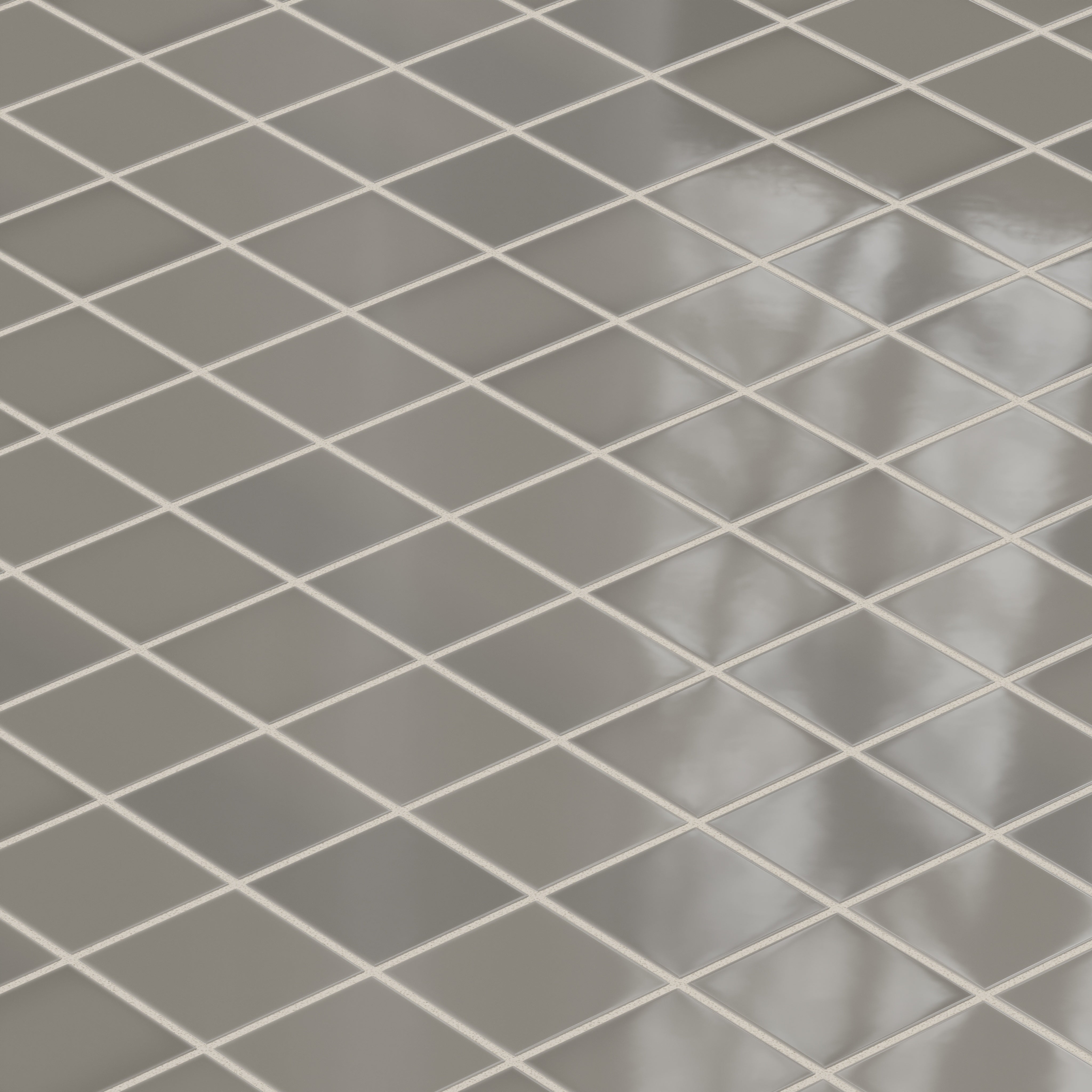 3x3 Straight Set Sheeted Natural Press Ceramic Mosaic Tile in Timberline Gloss