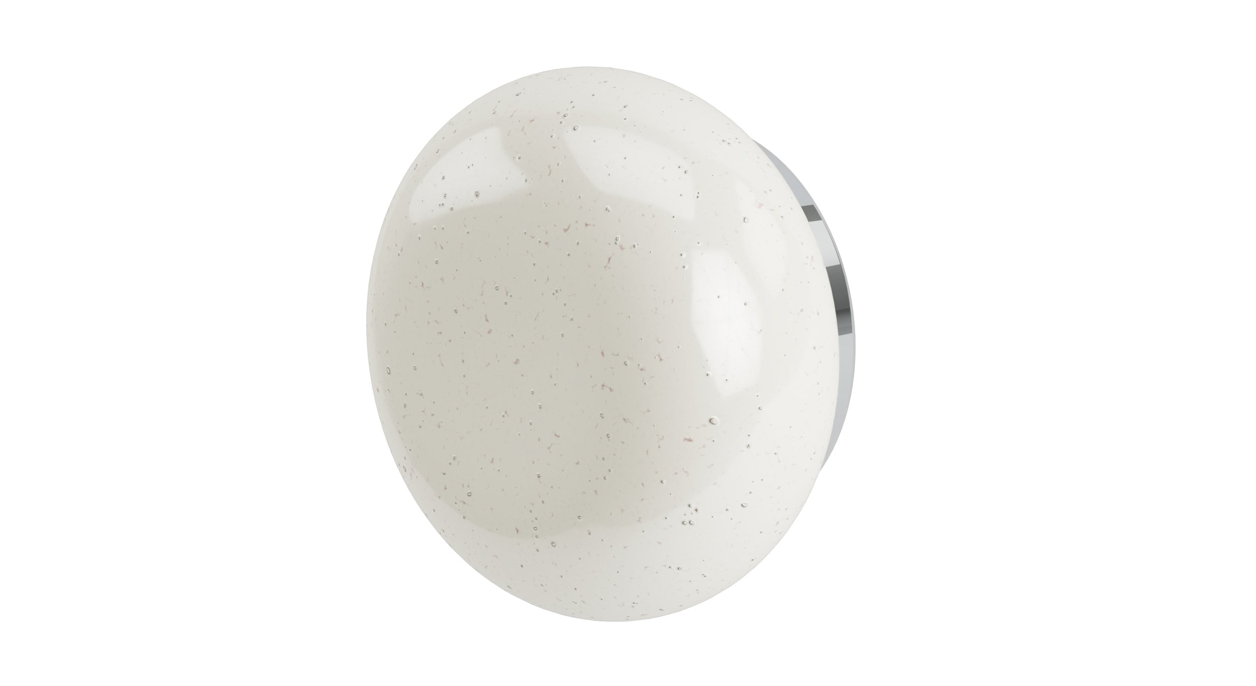 Foundry One Handle Wall Mount Diverter/Volume Control Shower Trim with Pebble Ceramic Knob Handle in Polished Chrome
