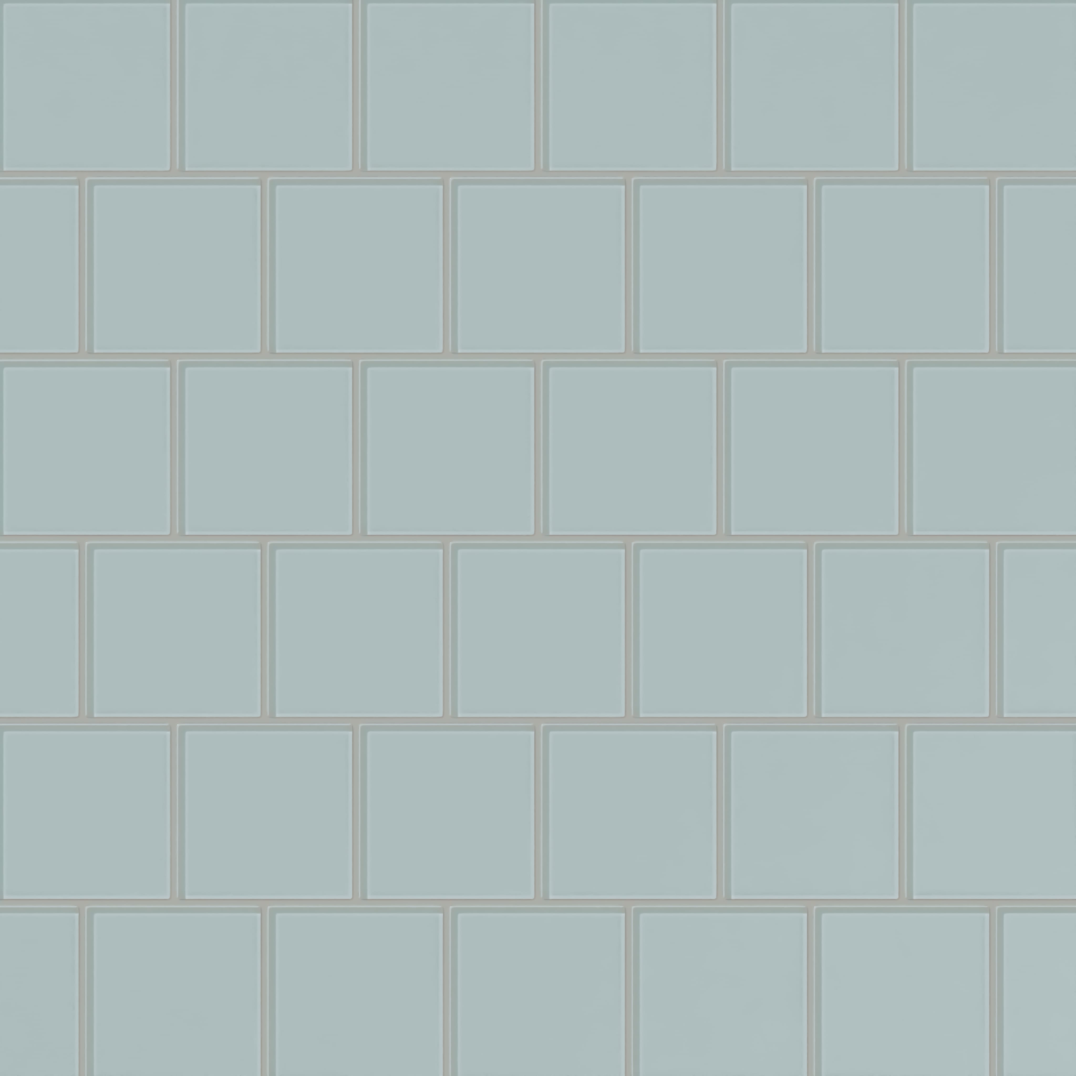 Quick Ship 4x4 Glass Tile in Great Blue Heron Gloss