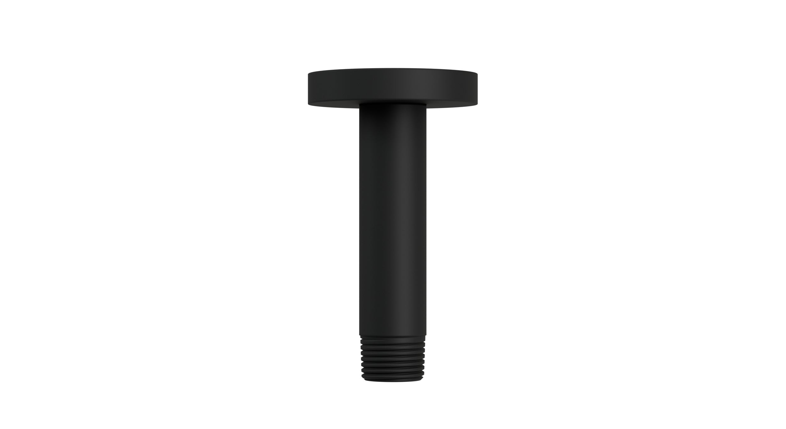 Contour & Foundry 4" Straight Shower Arm with Flange in Matte Black