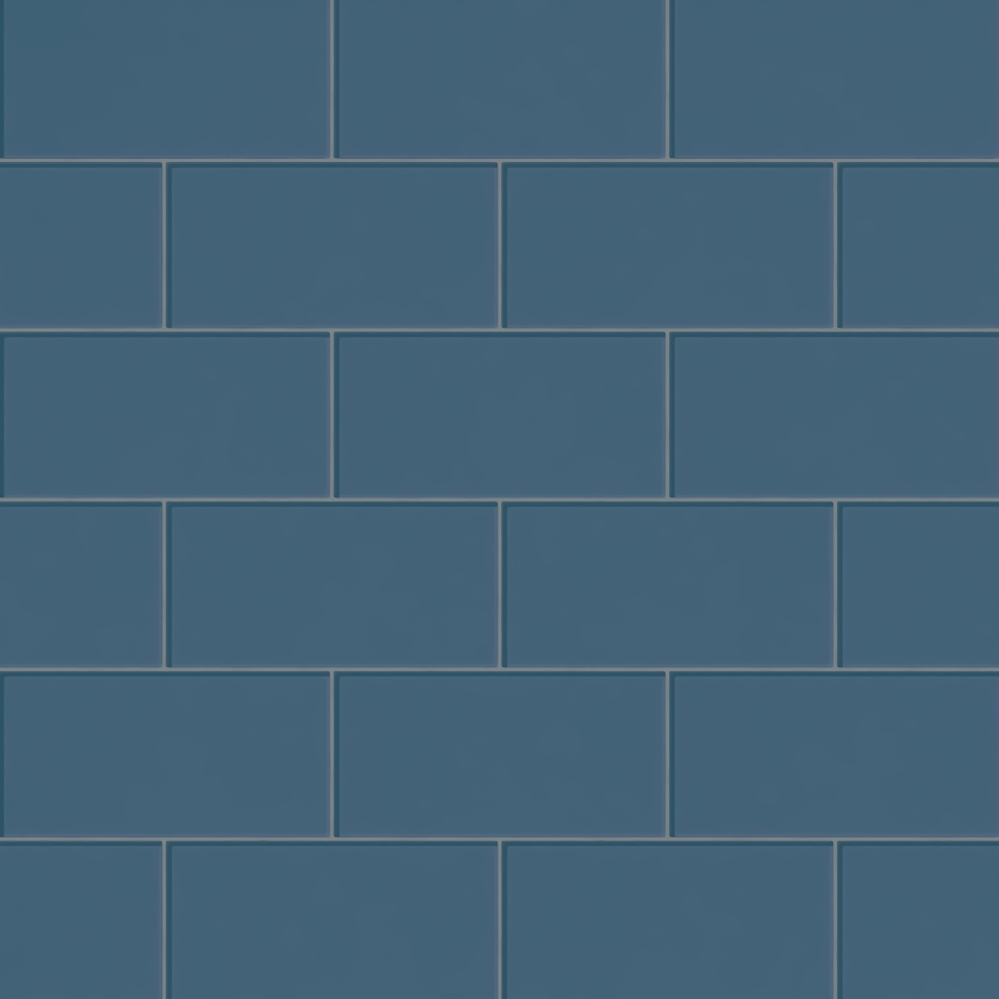 6x12 Glass Tile in Blue Jay Gloss