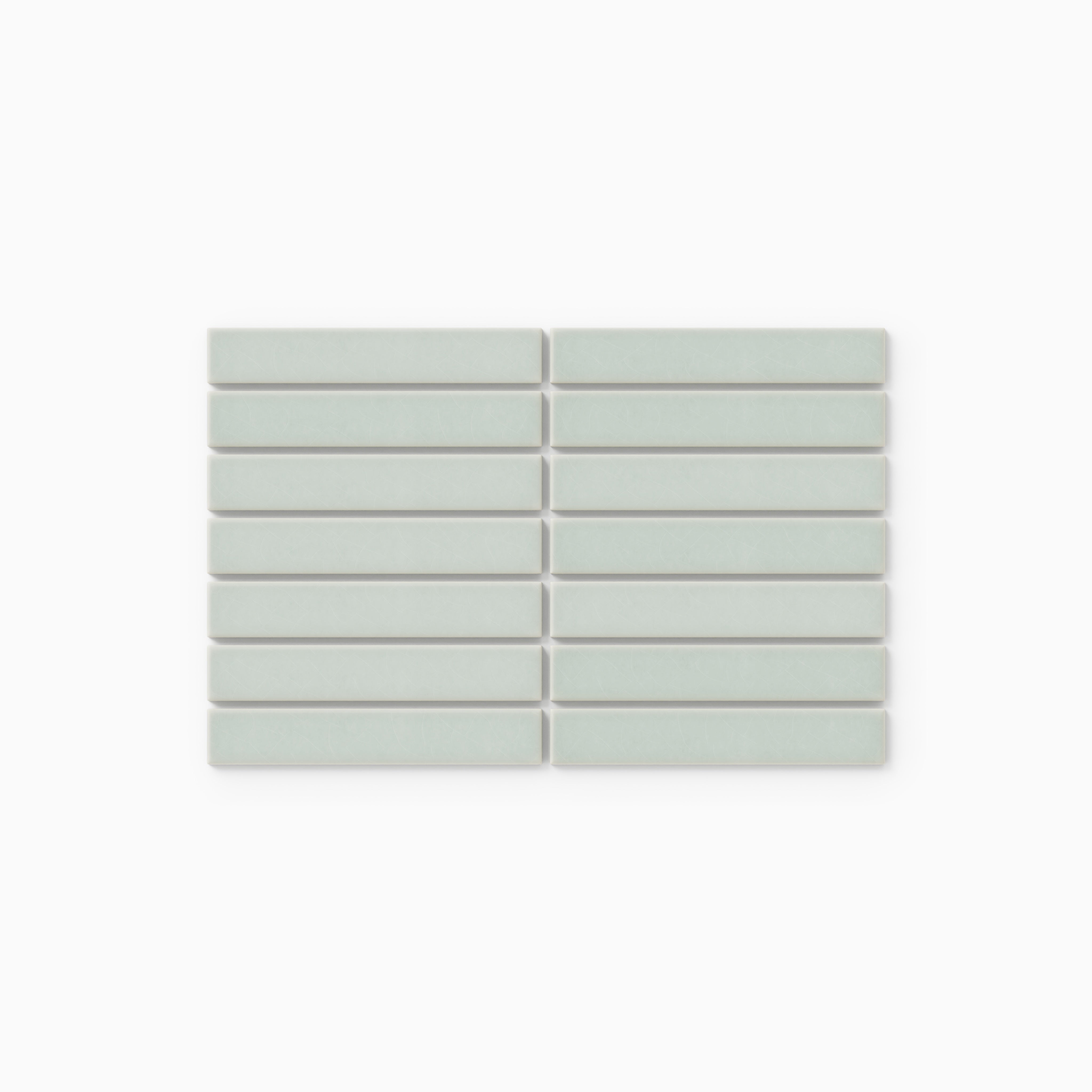 1x6 Straight Set Sheeted Original Ceramic Mosaic Tile in Salton Sea Gloss