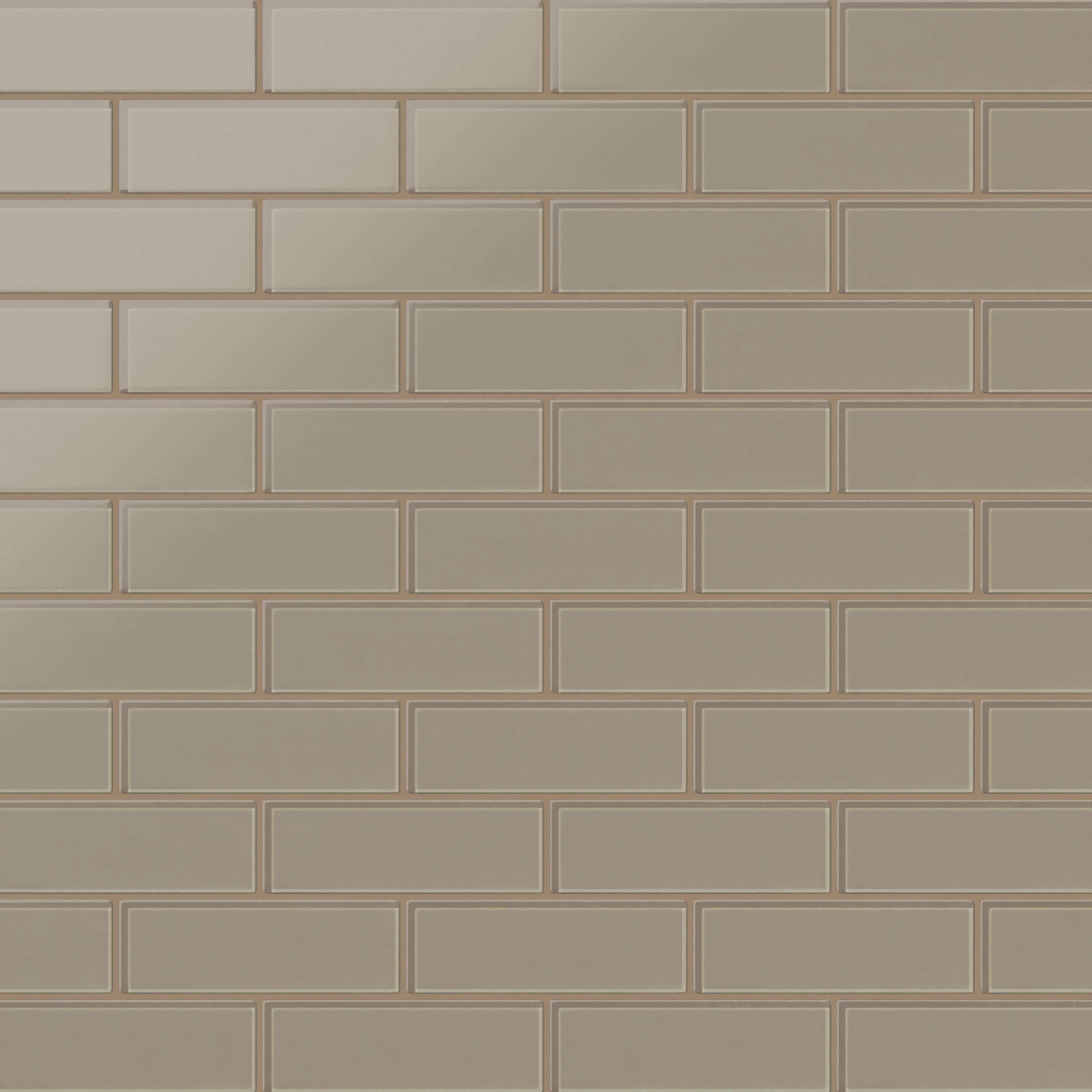 2x6 Glass Tile in Quail Matte