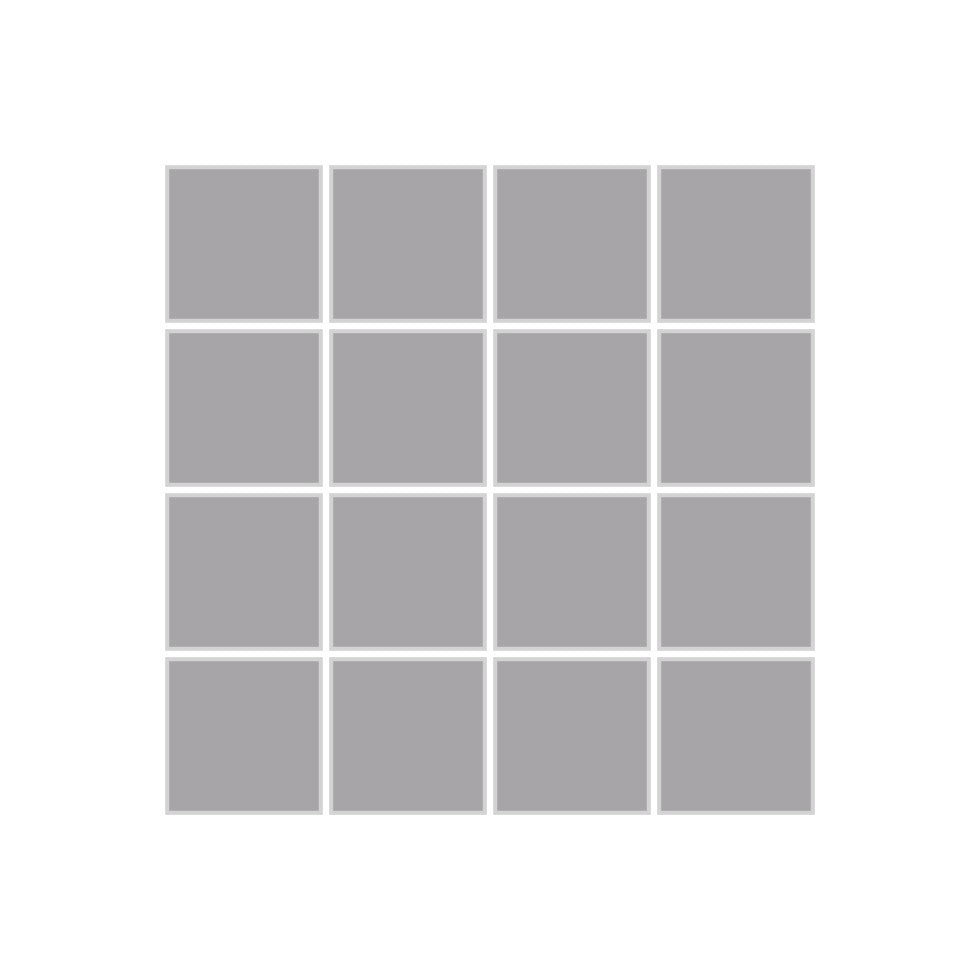 2x2 Straight Set Sheeted Original Ceramic Mosaic Tile in Thistle Matte