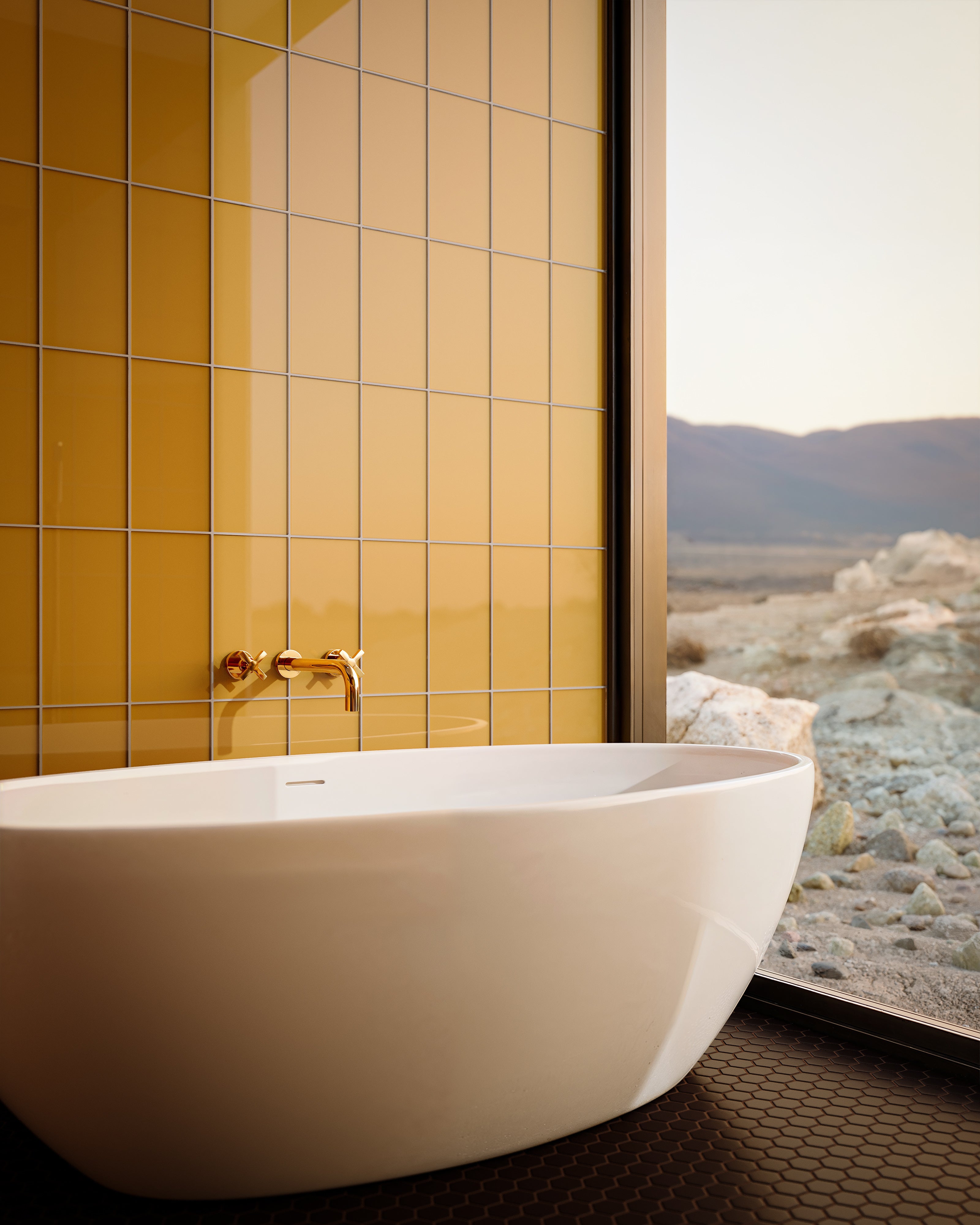 6x12 Glass Tile in Falcon Gloss