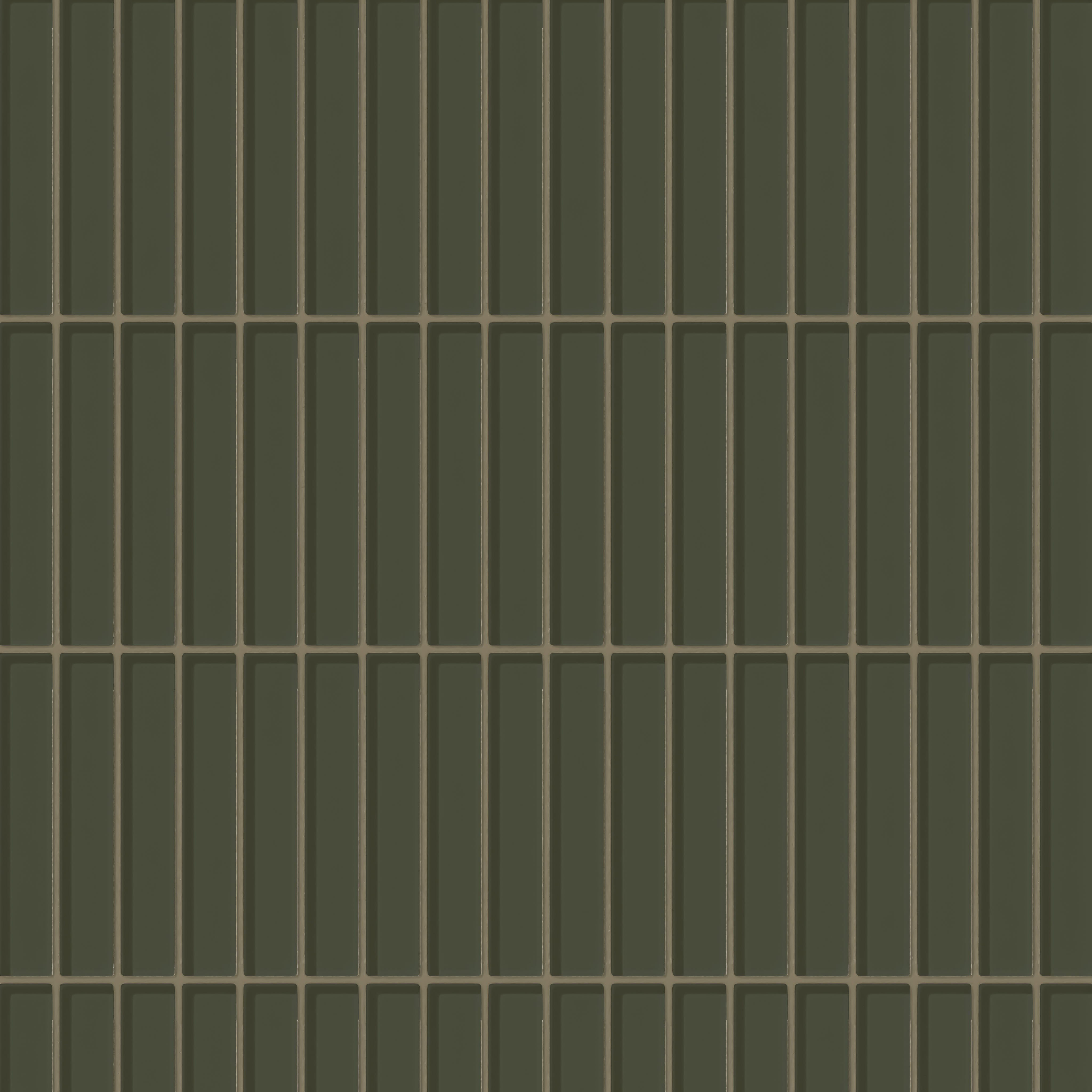 1x6 Straight Set Sheeted Glass Mosaic Tile in Roadrunner Gloss
