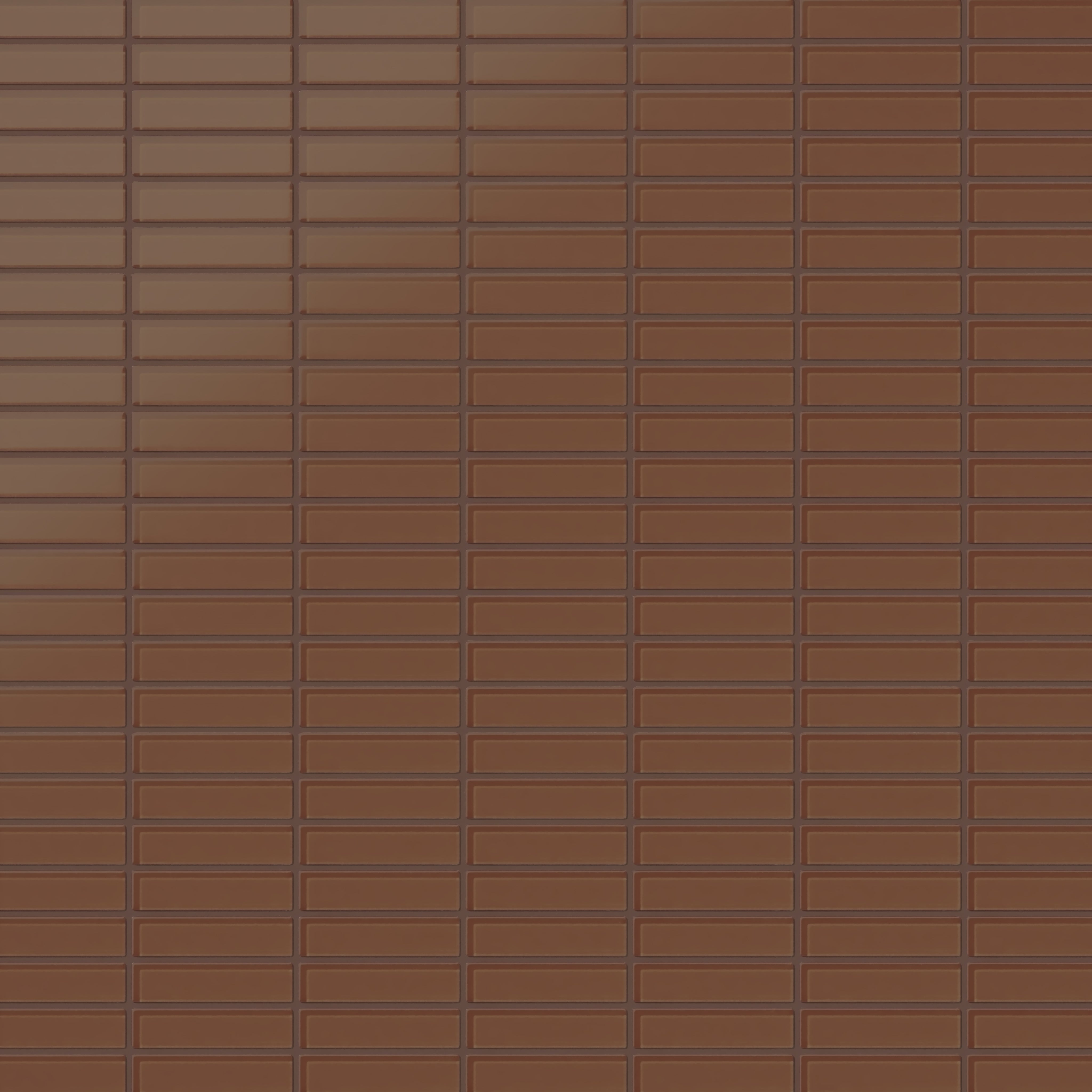 1x4 Straight Set Sheeted Glass Mosaic Tile in Kestrel Matte
