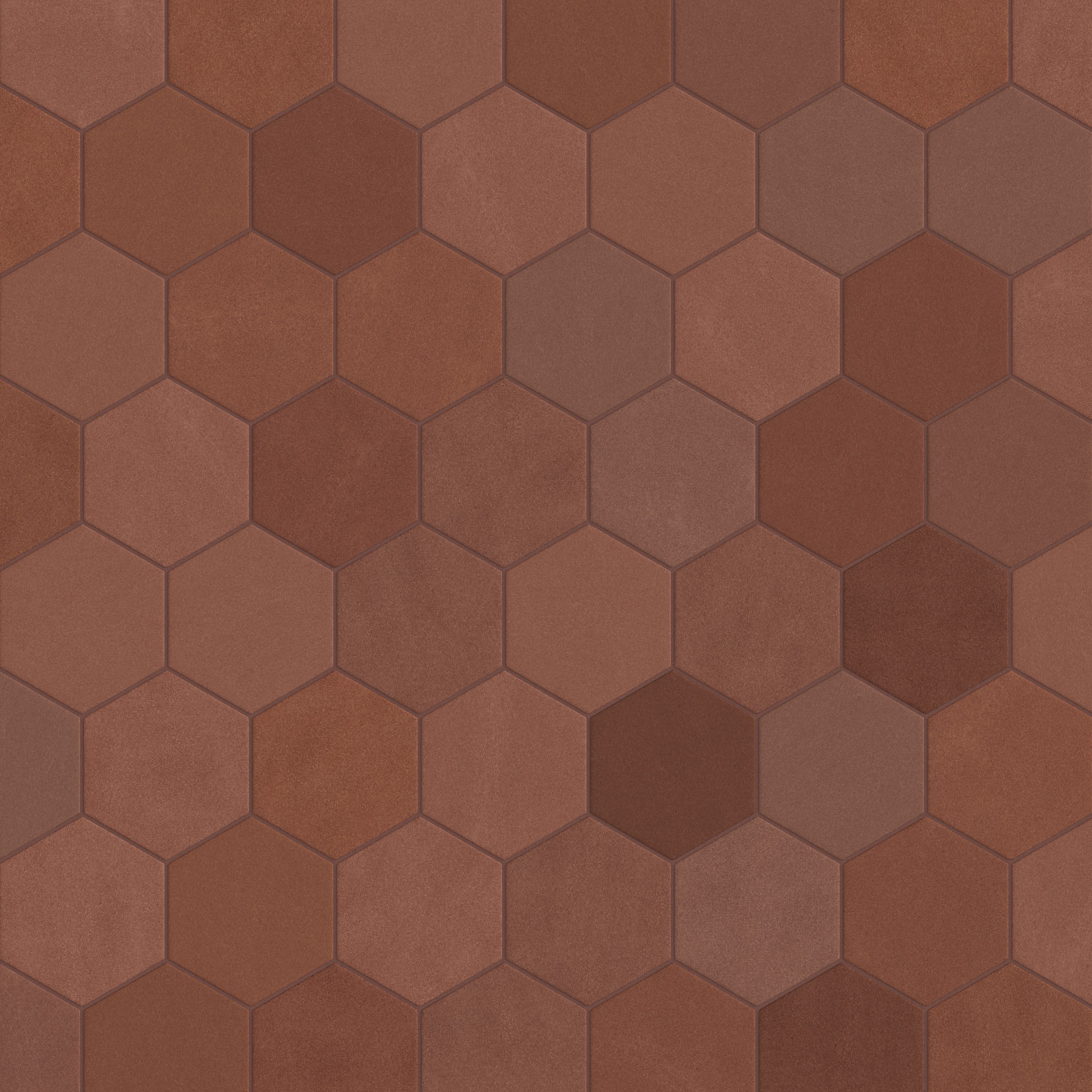 6" Hexagon Original Ceramic Tile in Antique