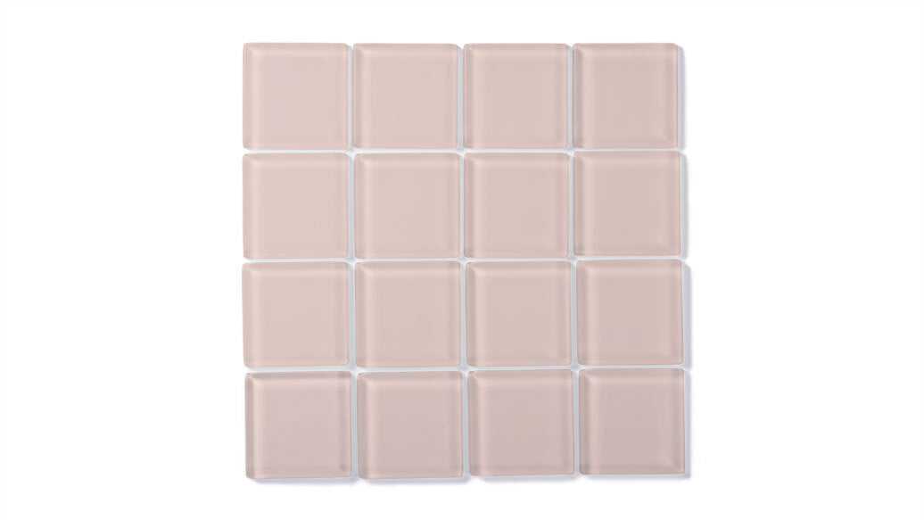 Factory Sale 2x2 Glass Tile in Rosy Finch Matte