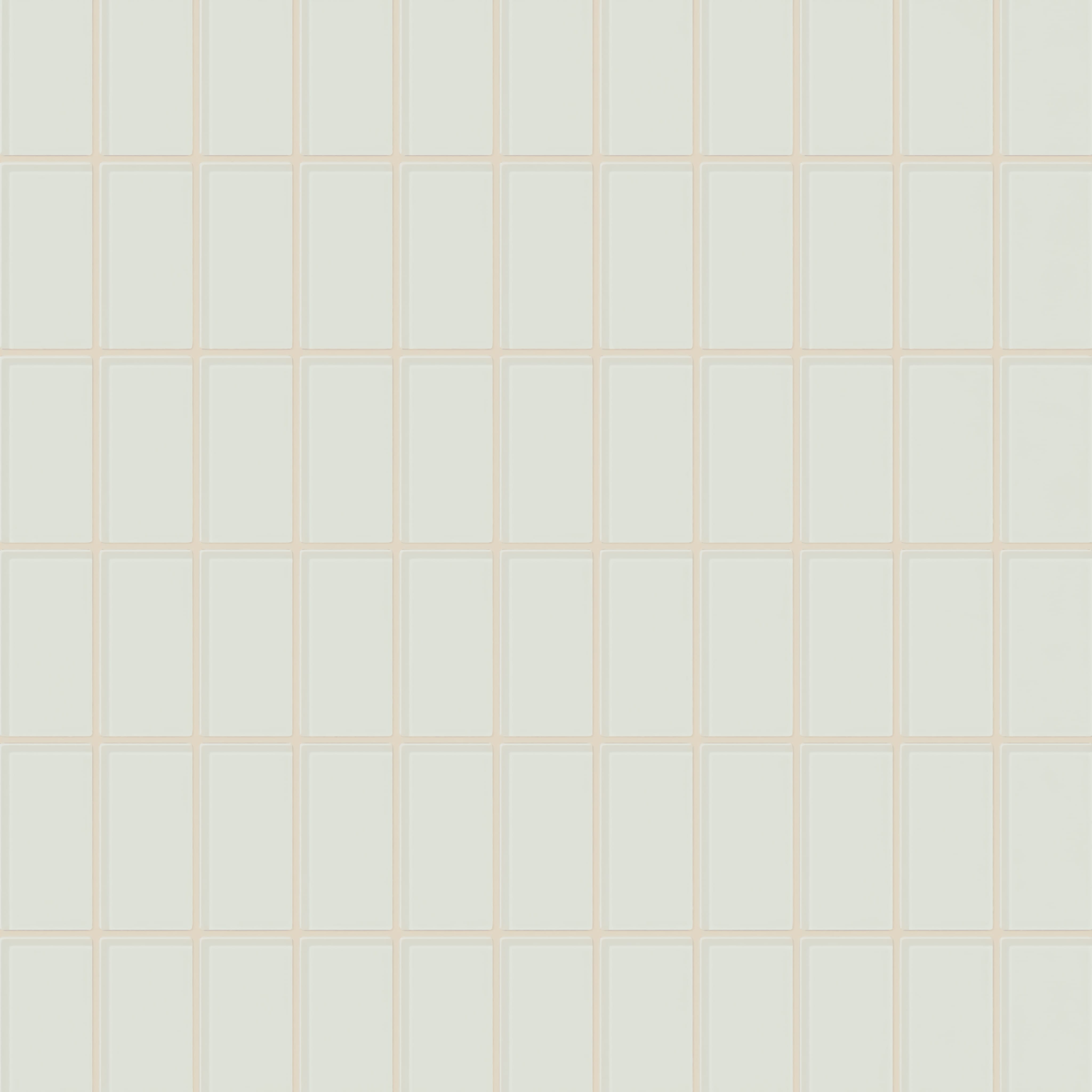 2x4 Straight Set Sheeted Glass Mosaic Tile in Flycatcher Gloss