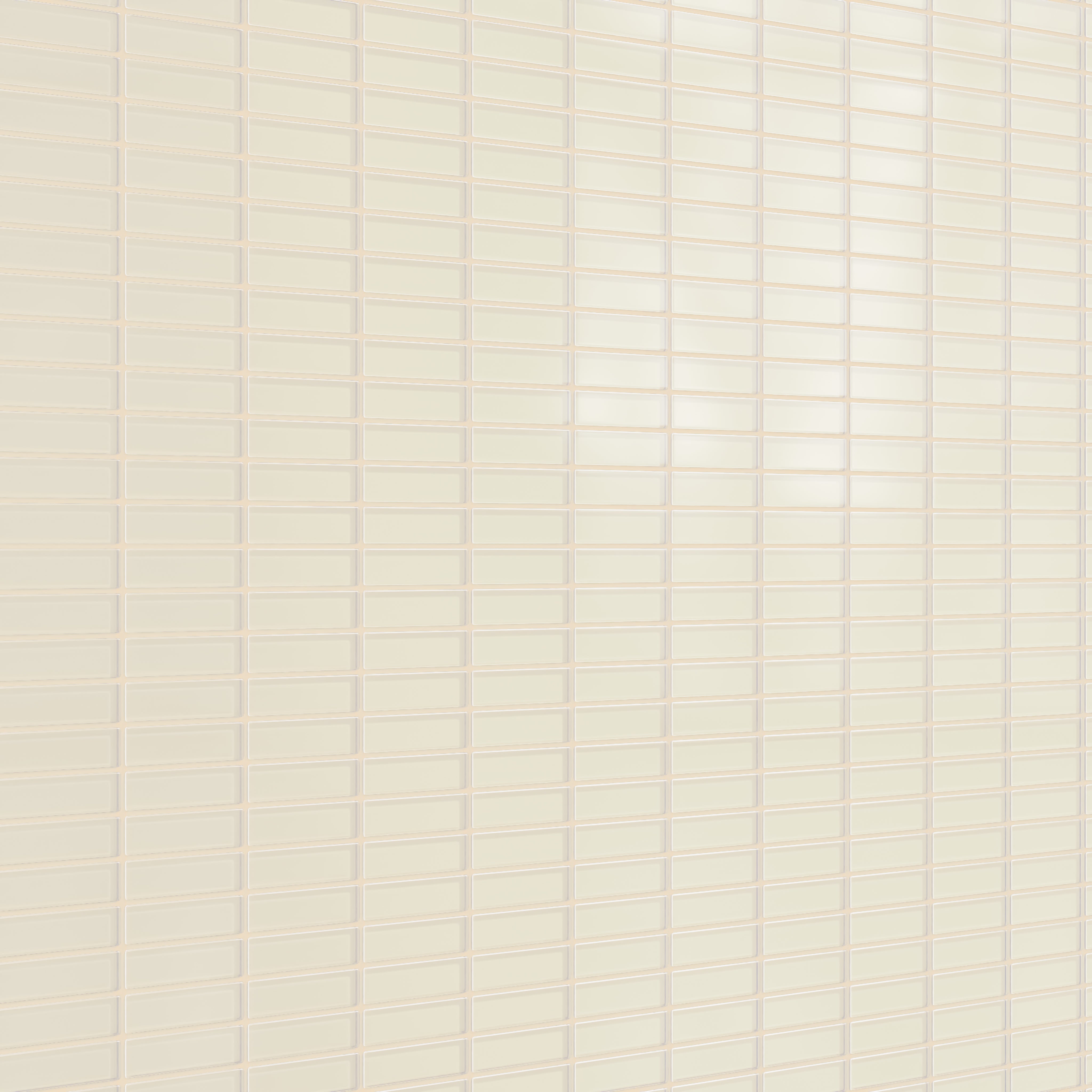 1x4 Straight Set Sheeted Glass Mosaic Tile in Sparrow Matte