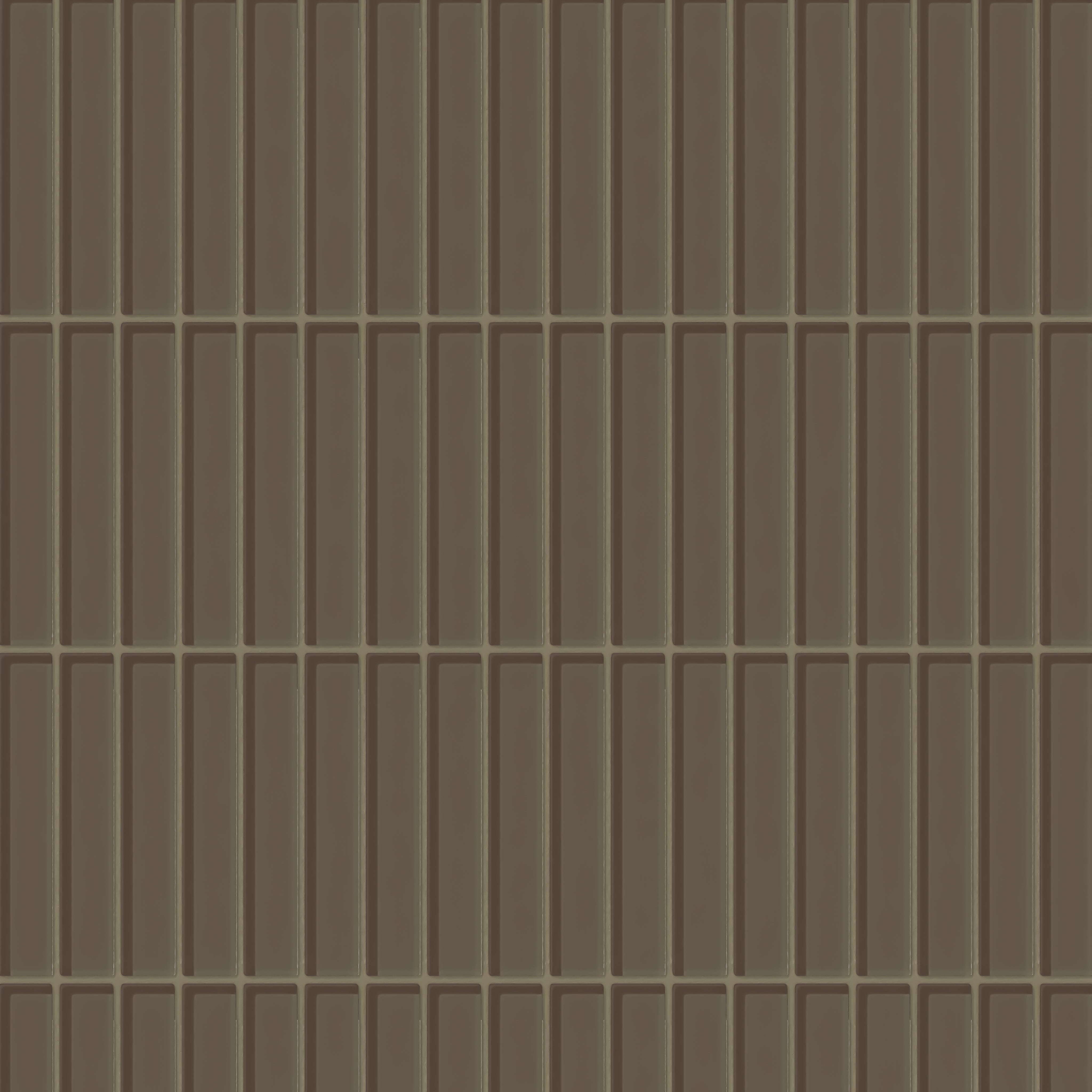 1x6 Straight Set Sheeted Glass Mosaic Tile in Albatross Gloss