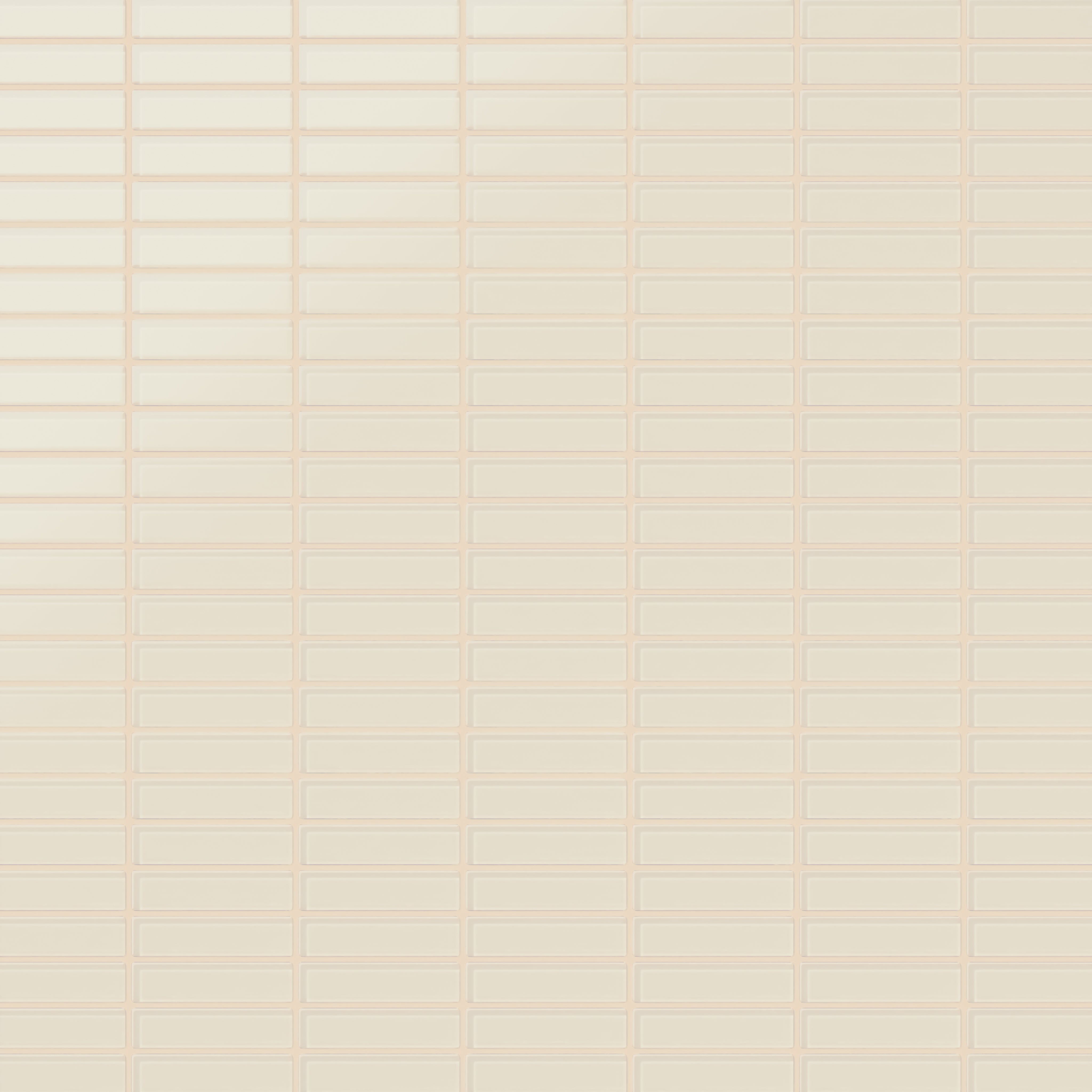 1x4 Straight Set Sheeted Glass Mosaic Tile in Sparrow Matte