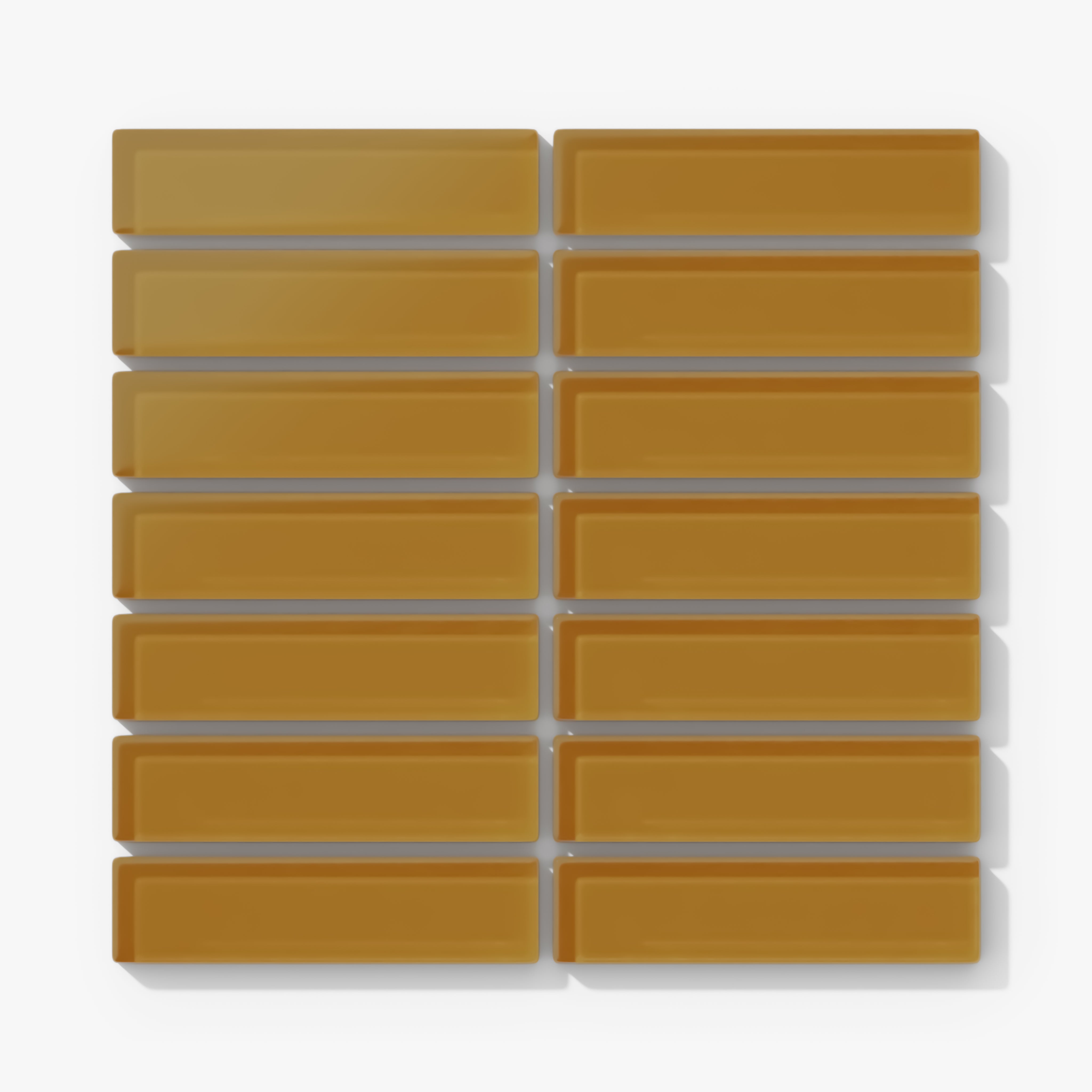 1x4 Straight Set Sheeted Glass Mosaic Tile in Falcon Matte