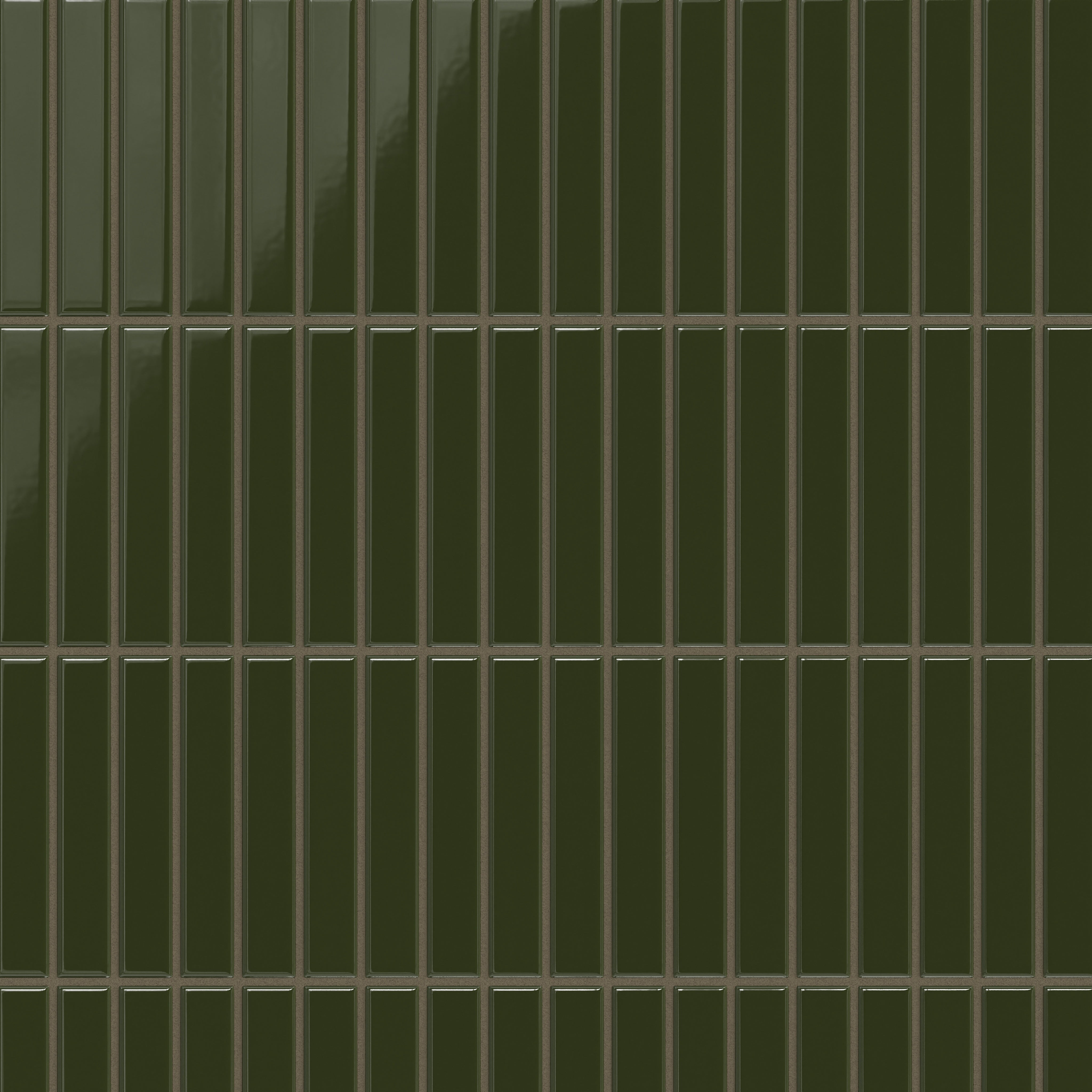 1x6 Straight Set Sheeted Original Ceramic Mosaic Tile in Lone Pine Gloss