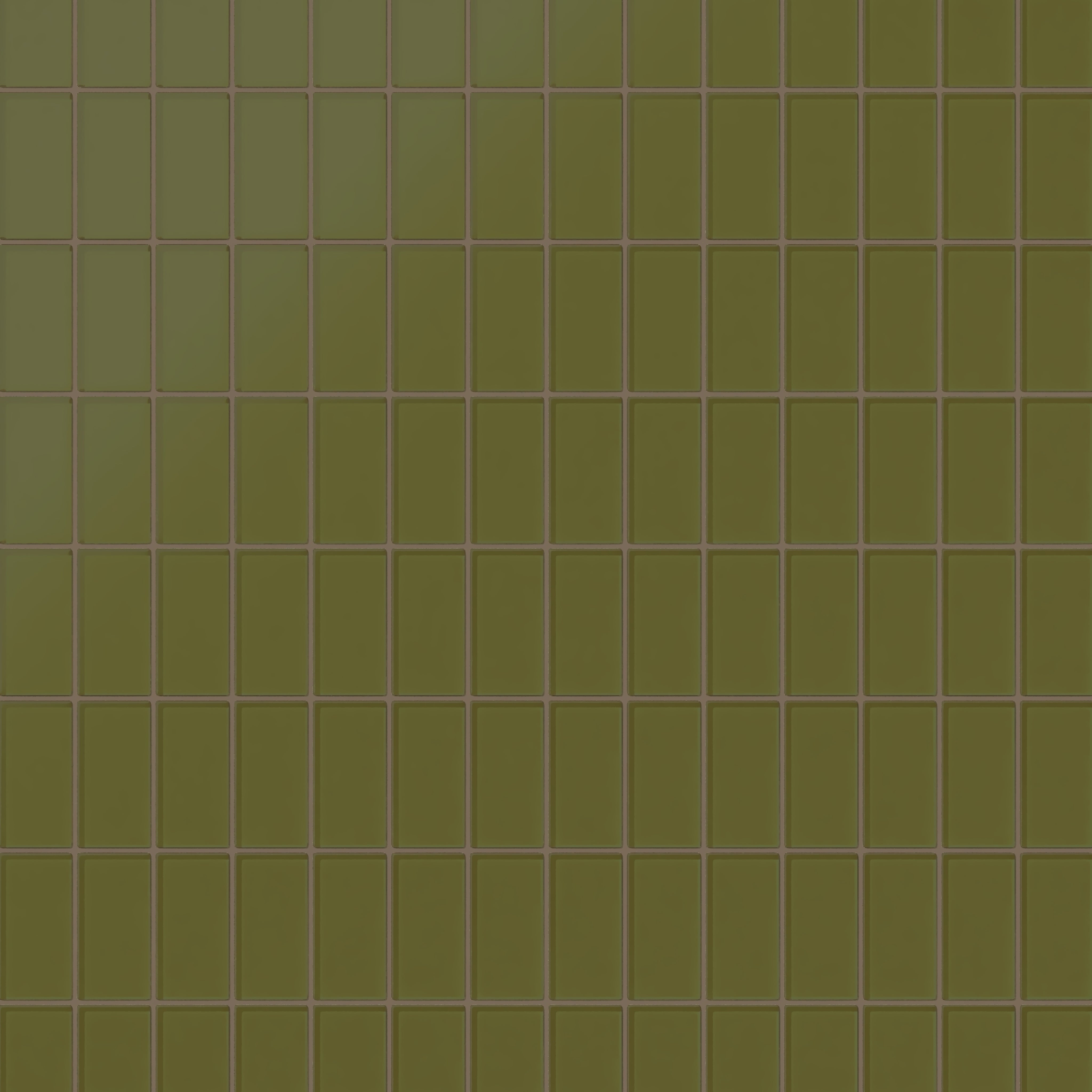 2x4 Straight Set Sheeted Glass Mosaic Tile in Cormorant Matte