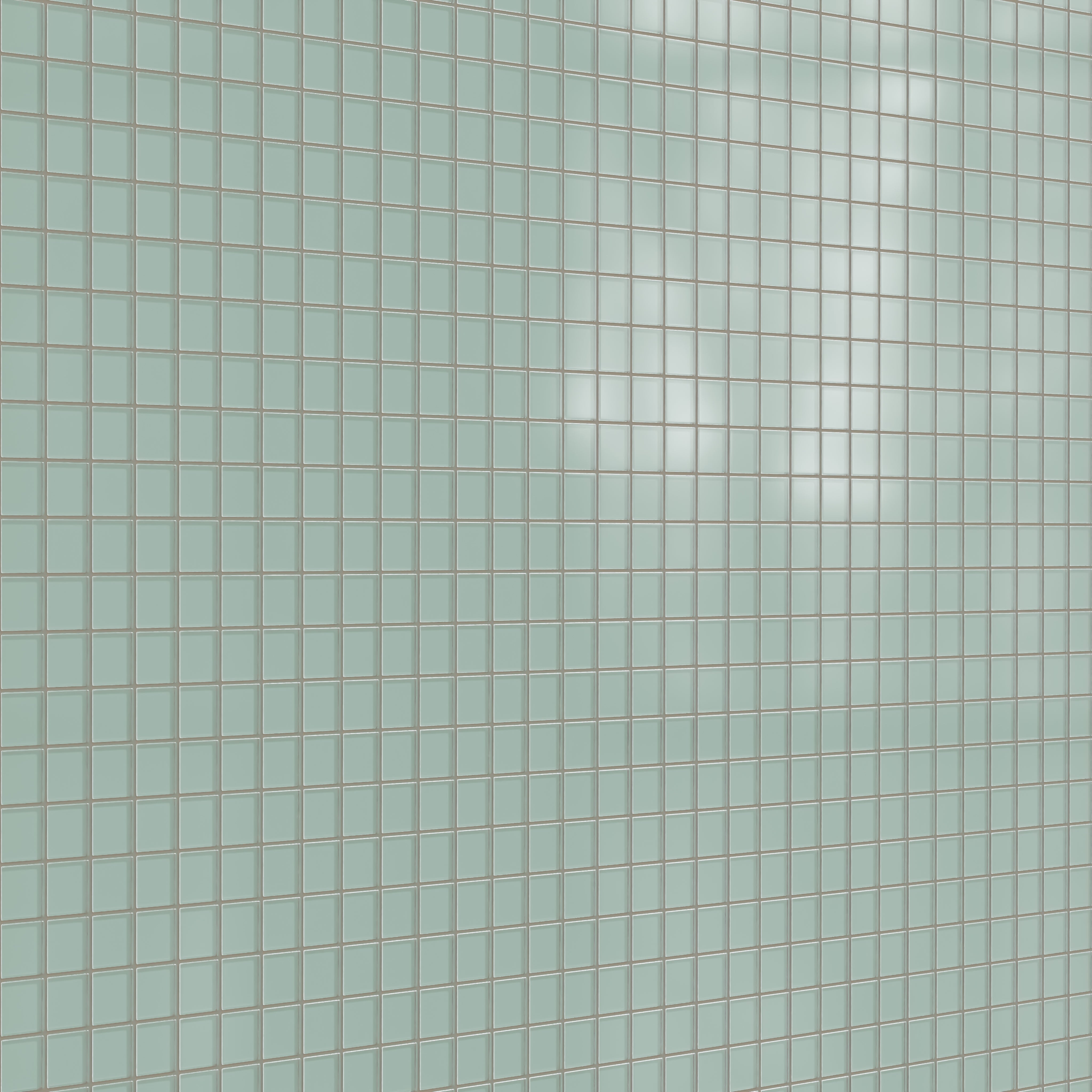 2x2 Straight Set Sheeted Glass Mosaic Tile in Kingfisher Matte