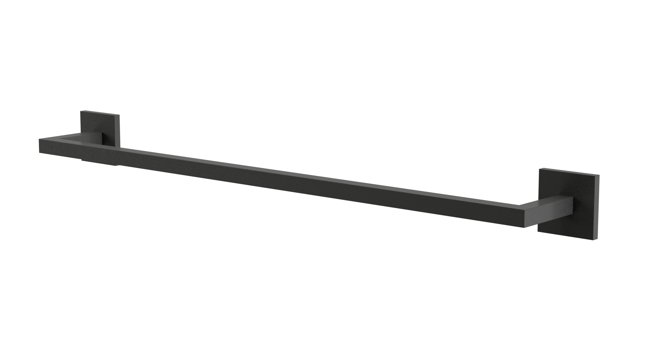Flatiron Square Towel Bar 24" in Blackened Nickel