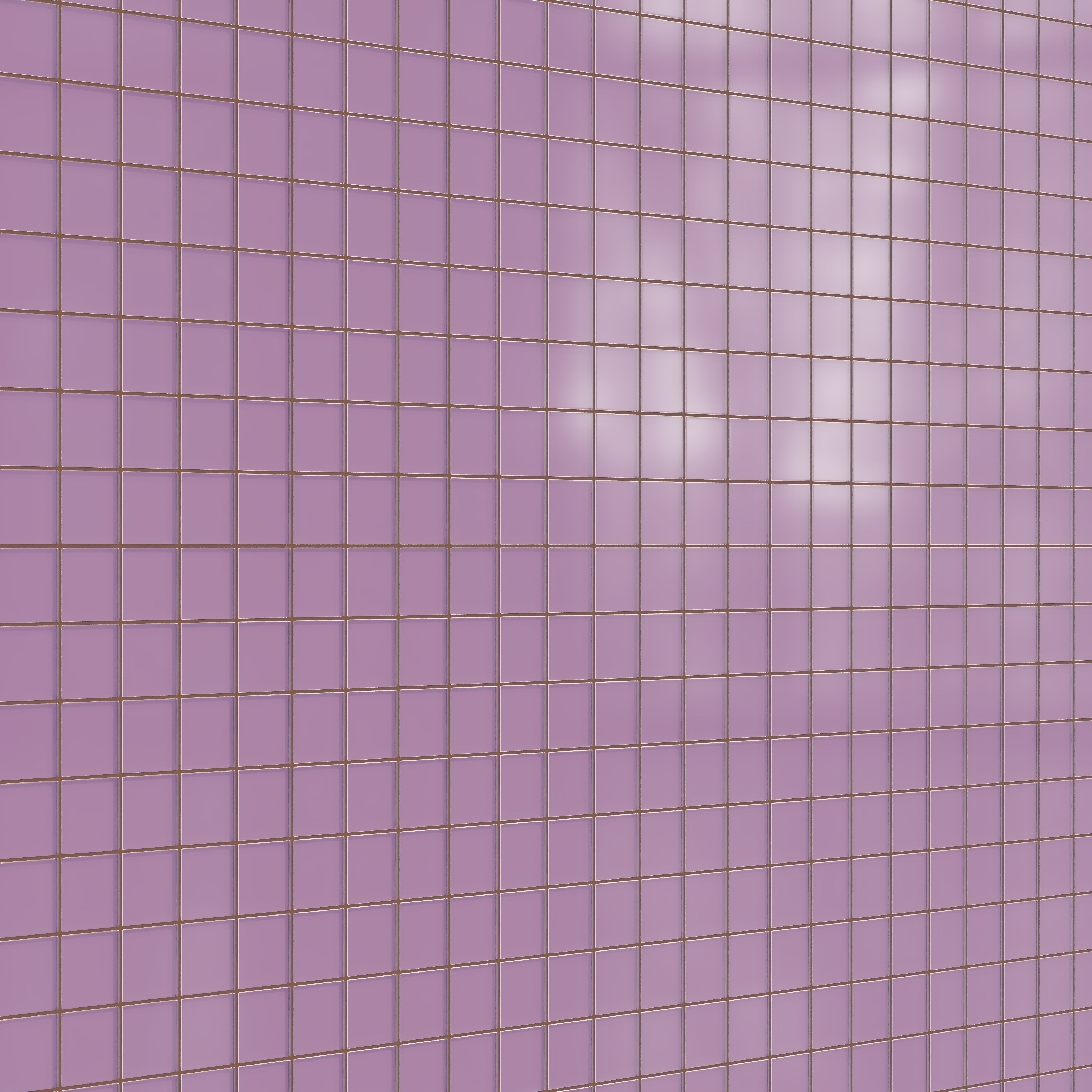 3x3 Straight Set Sheeted Glass Mosaic Tile in Waxbill Matte