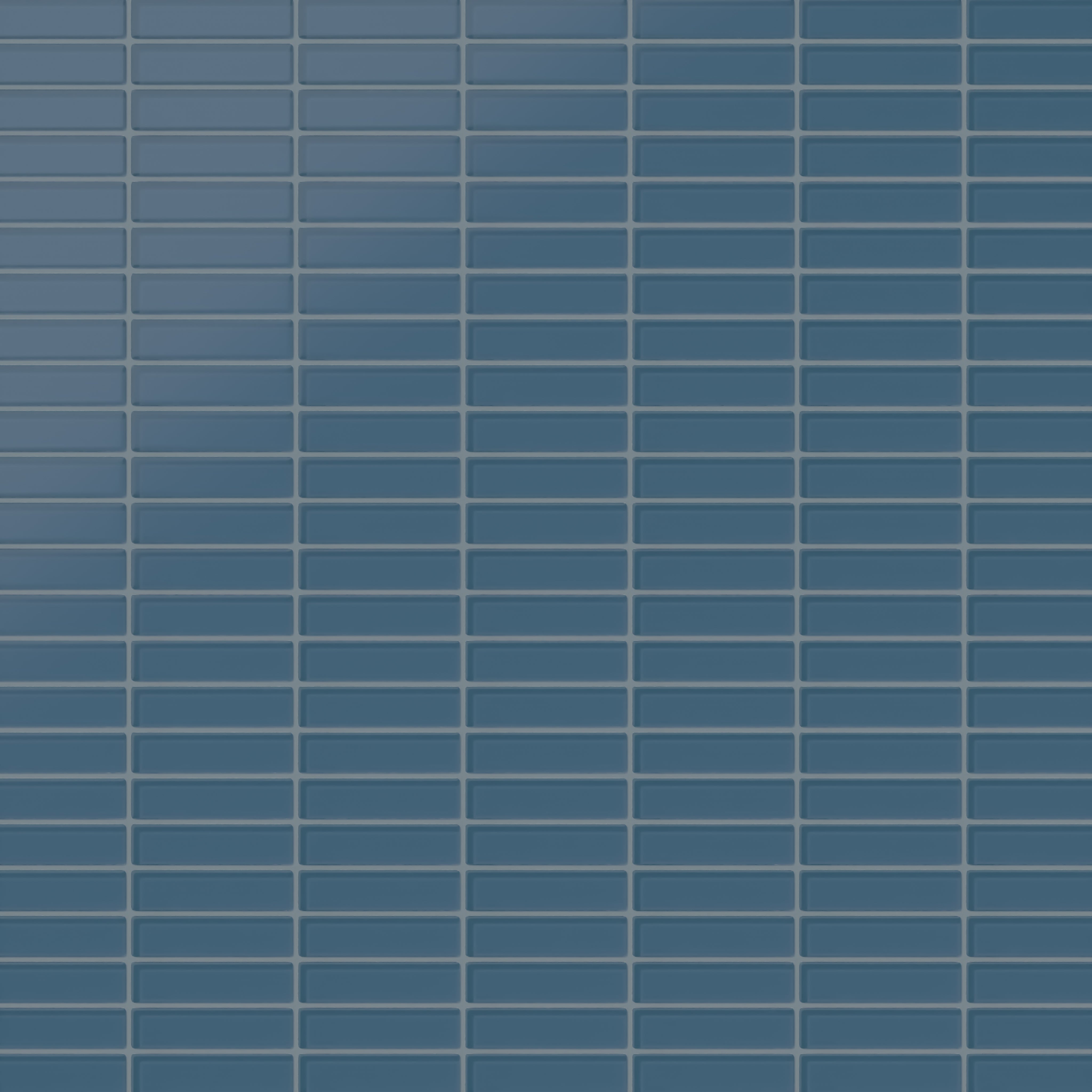 1x4 Straight Set Sheeted Glass Mosaic Tile in Blue Jay Matte