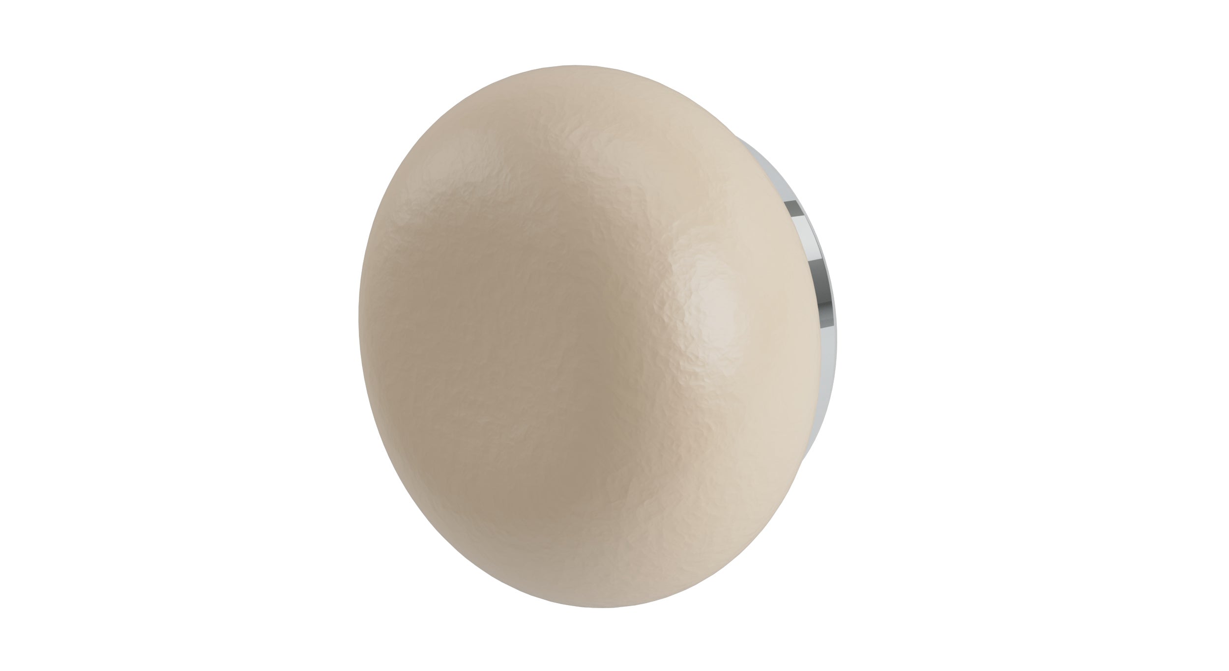 Foundry One Handle Wall Mount Diverter/Volume Control Shower Trim with Pebble Ceramic Knob Handle in Polished Chrome