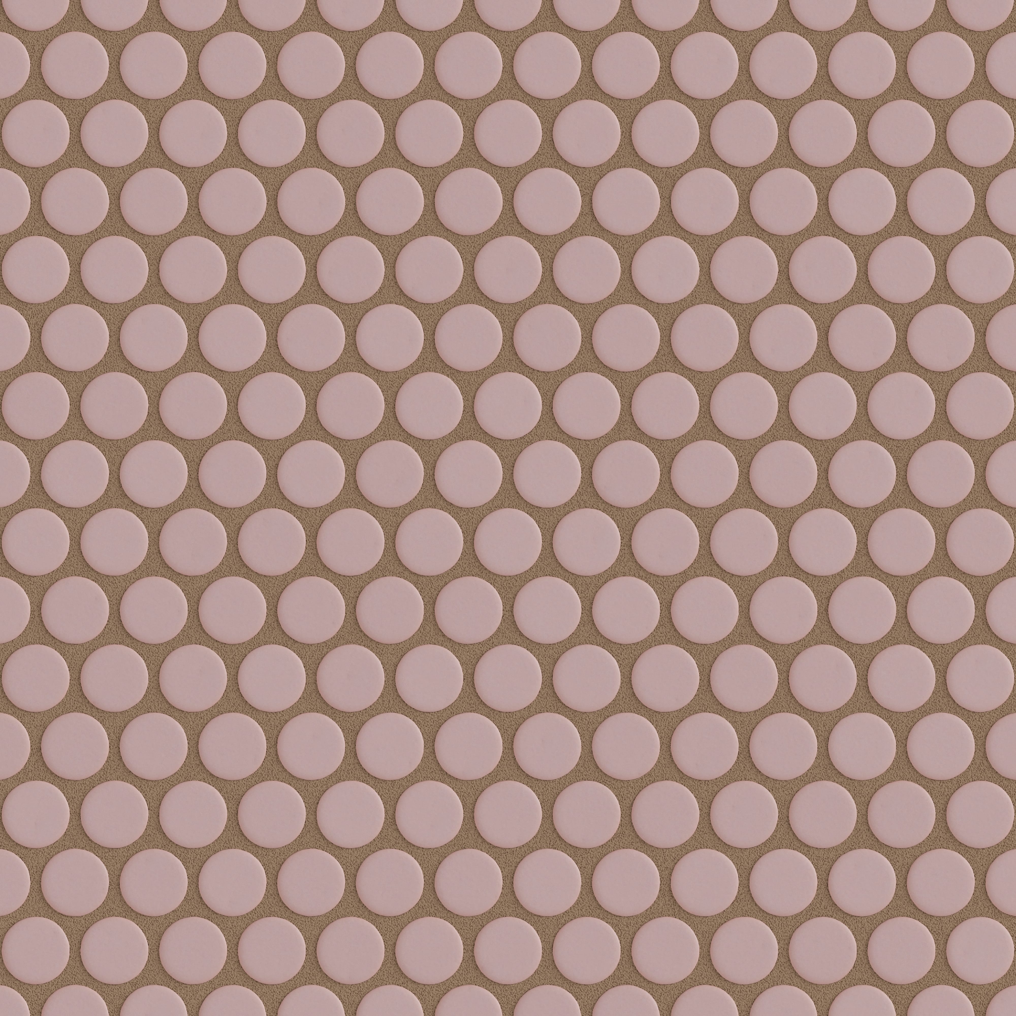 Penny Round Sheeted Original Ceramic Mosaic Tile in Painted Sky Matte
