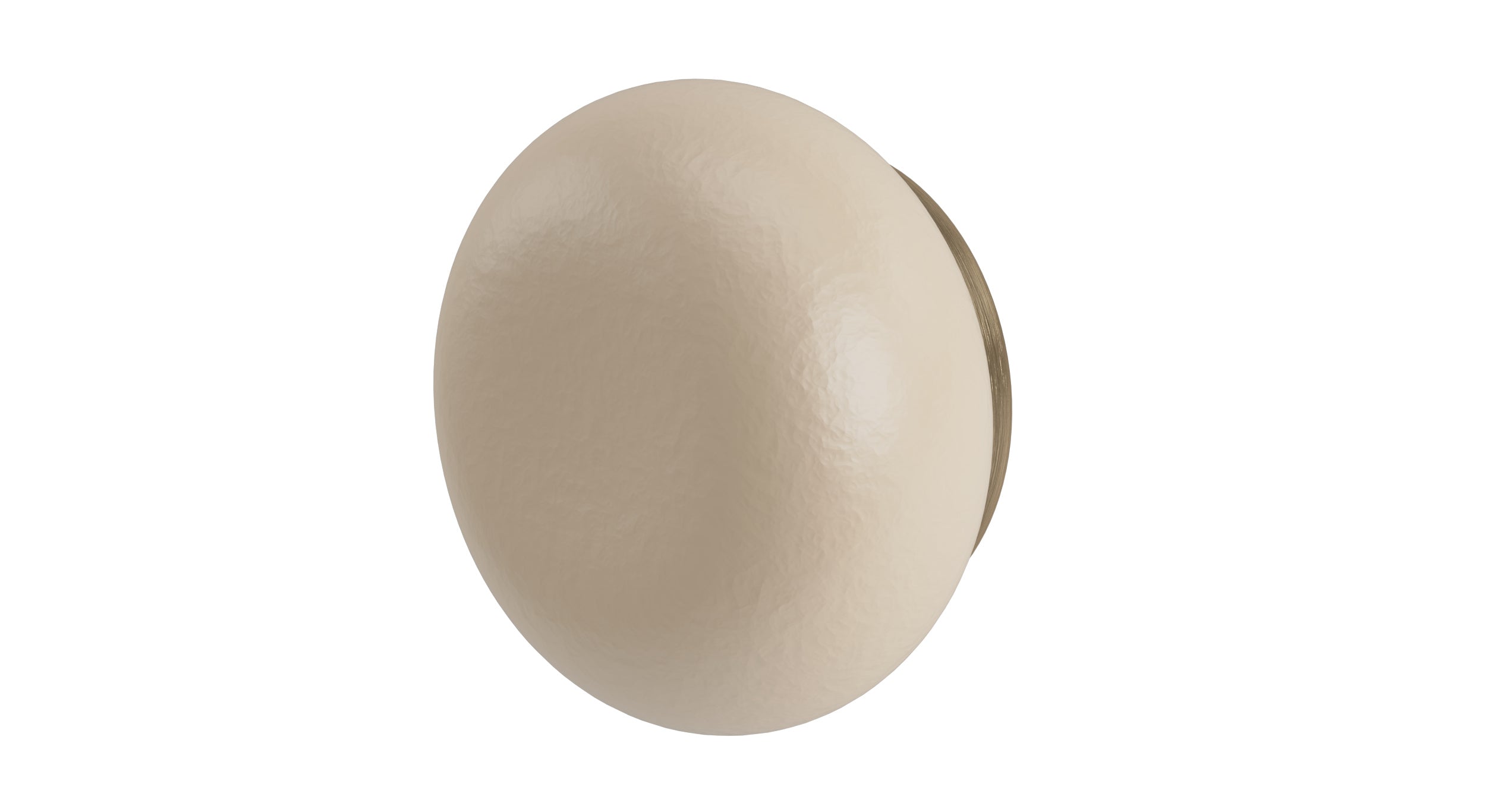 Foundry One Handle Wall Mount Diverter/Volume Control Shower Trim with Pebble Ceramic Knob Handle in Antique Brass