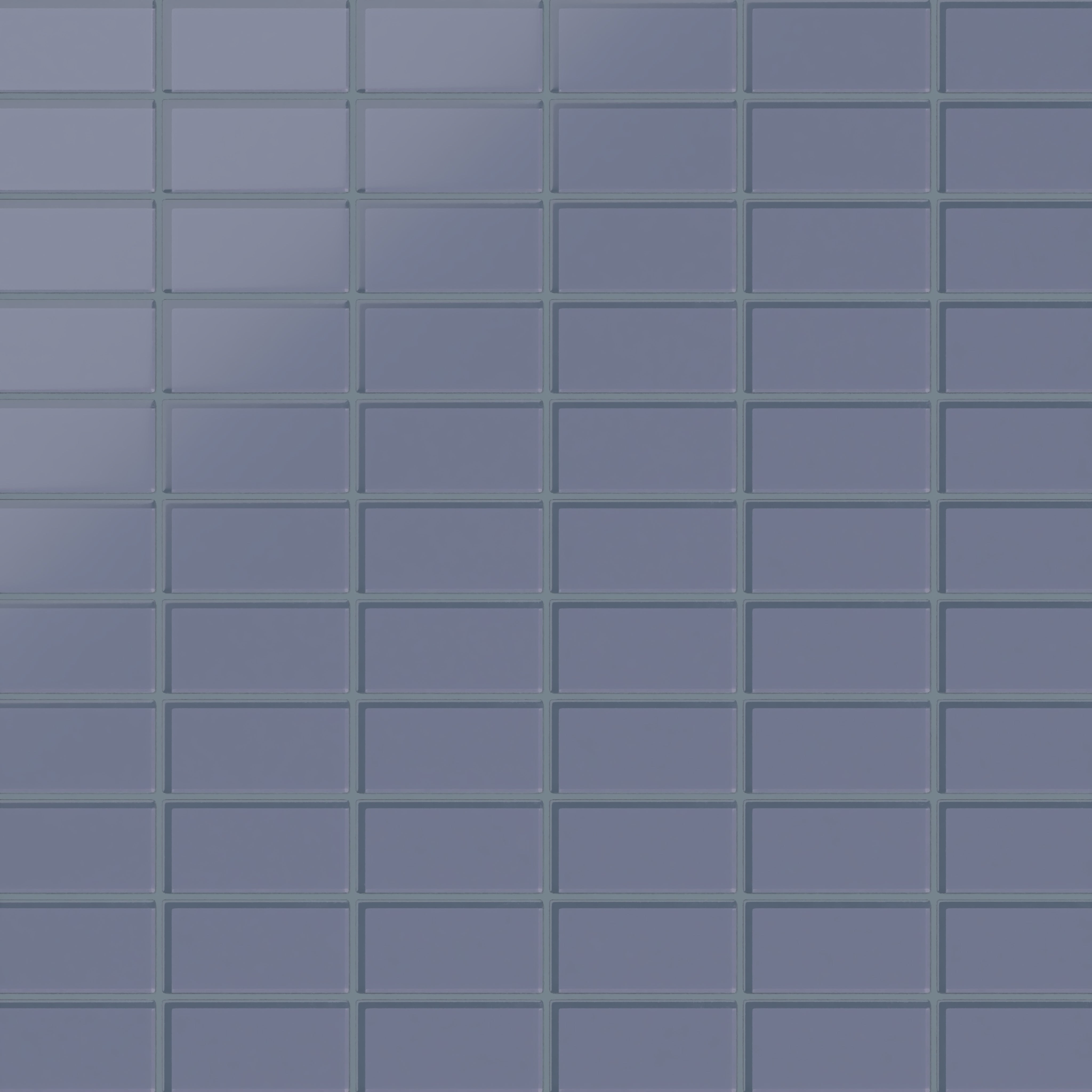 2x4 Straight Set Sheeted Glass Mosaic Tile in Nuthatch Matte