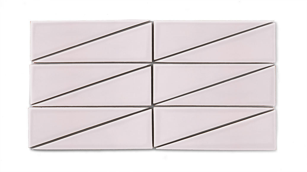 Right Scalene Triangle Original Ceramic Tile in Evening Glow Gloss