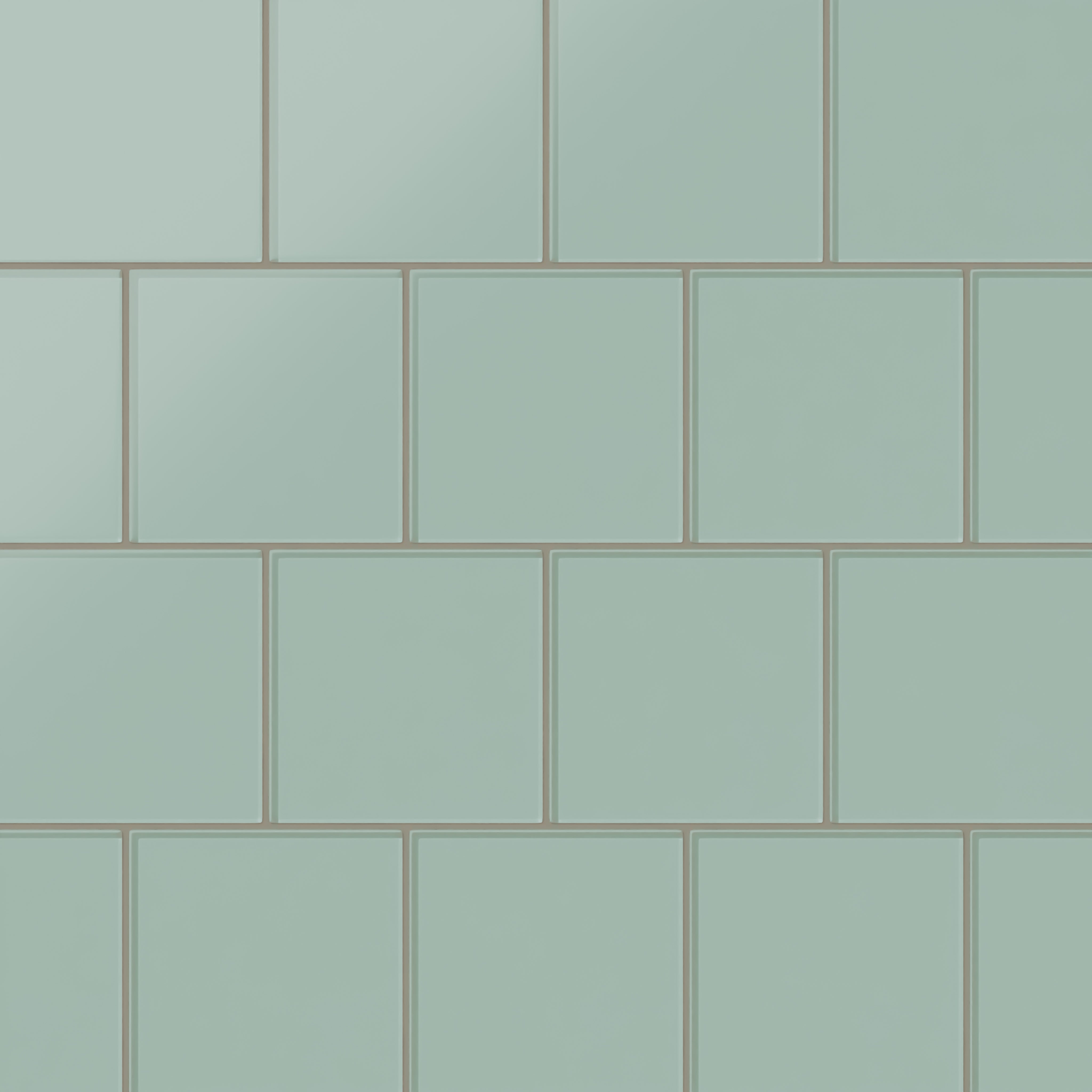 6x6 Glass Tile in Kingfisher Matte
