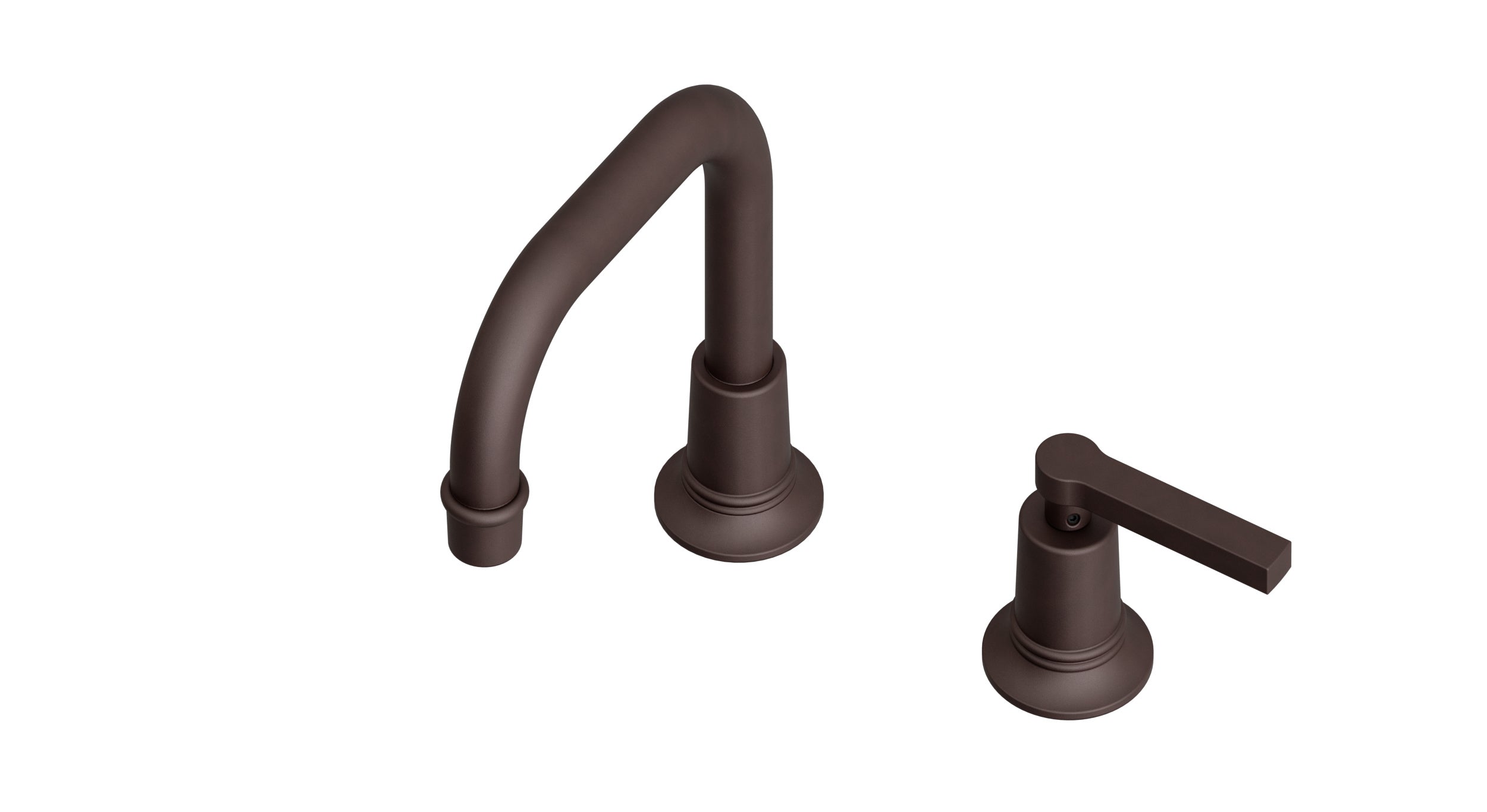 Emerson One Handle Deck Mount Squaretop Lavatory Faucet with Classic Lever Handle in Architectural Copper