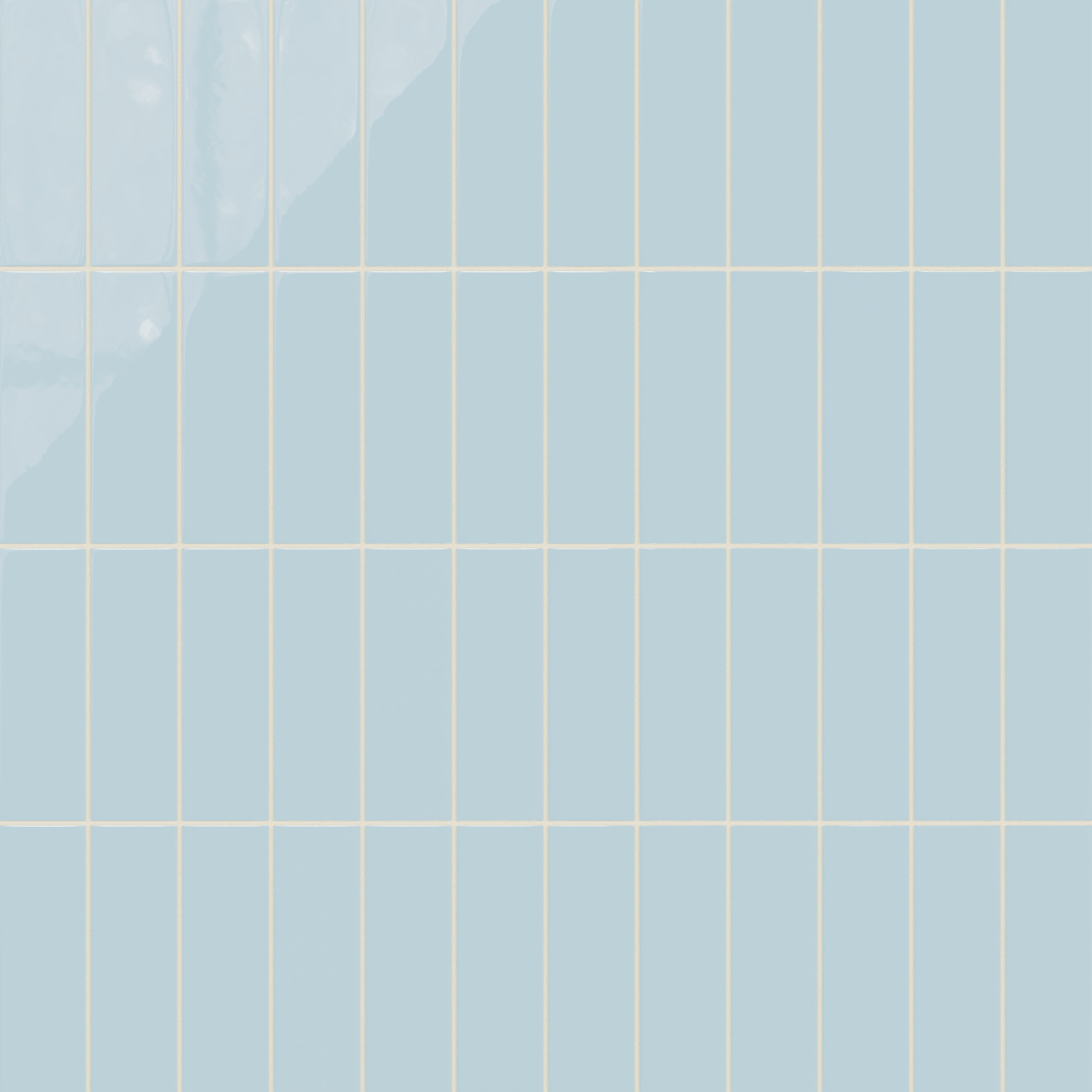 3x9 Natural Press Ceramic Tile in Egyptian Blue Gloss