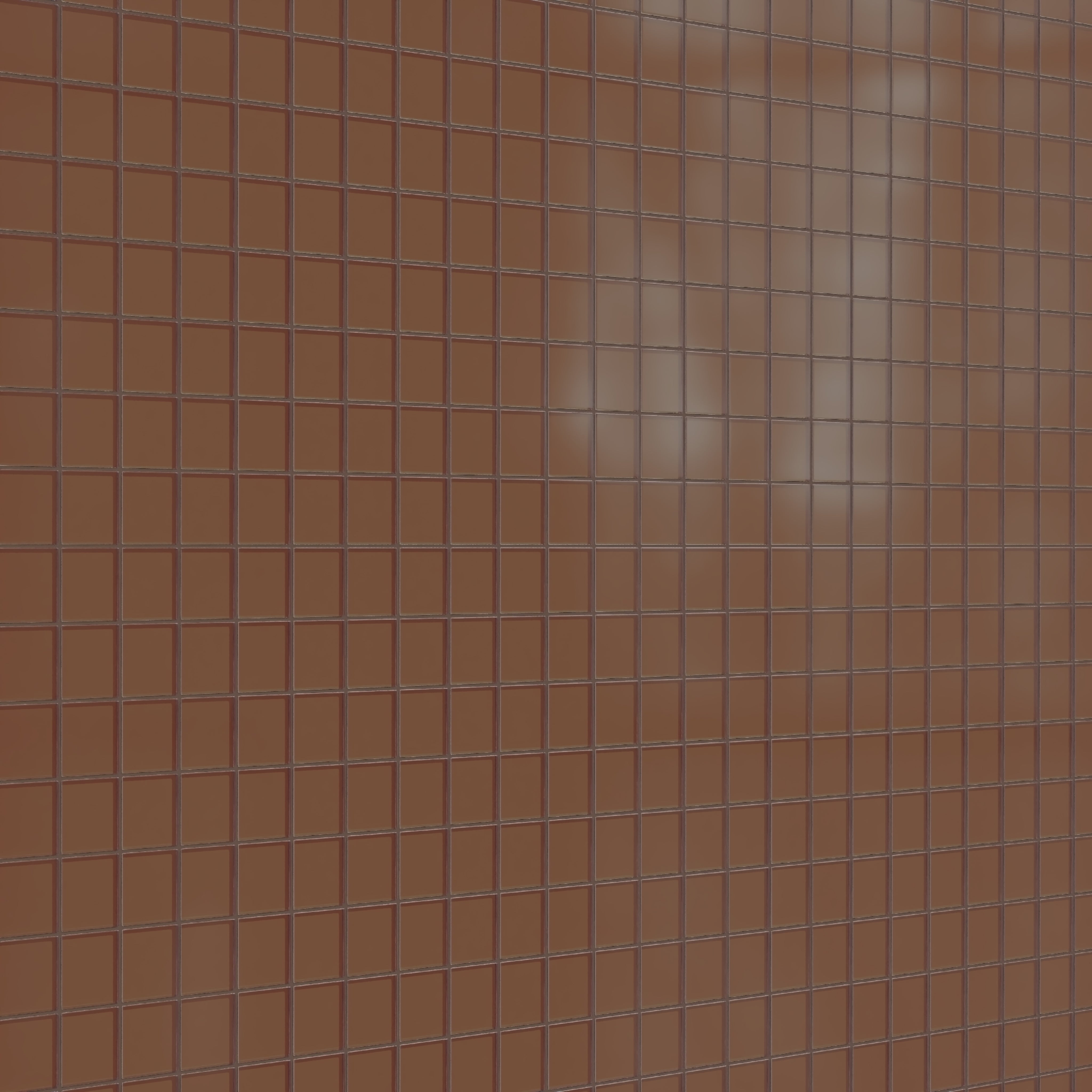3x3 Straight Set Sheeted Glass Mosaic Tile in Kestrel Matte