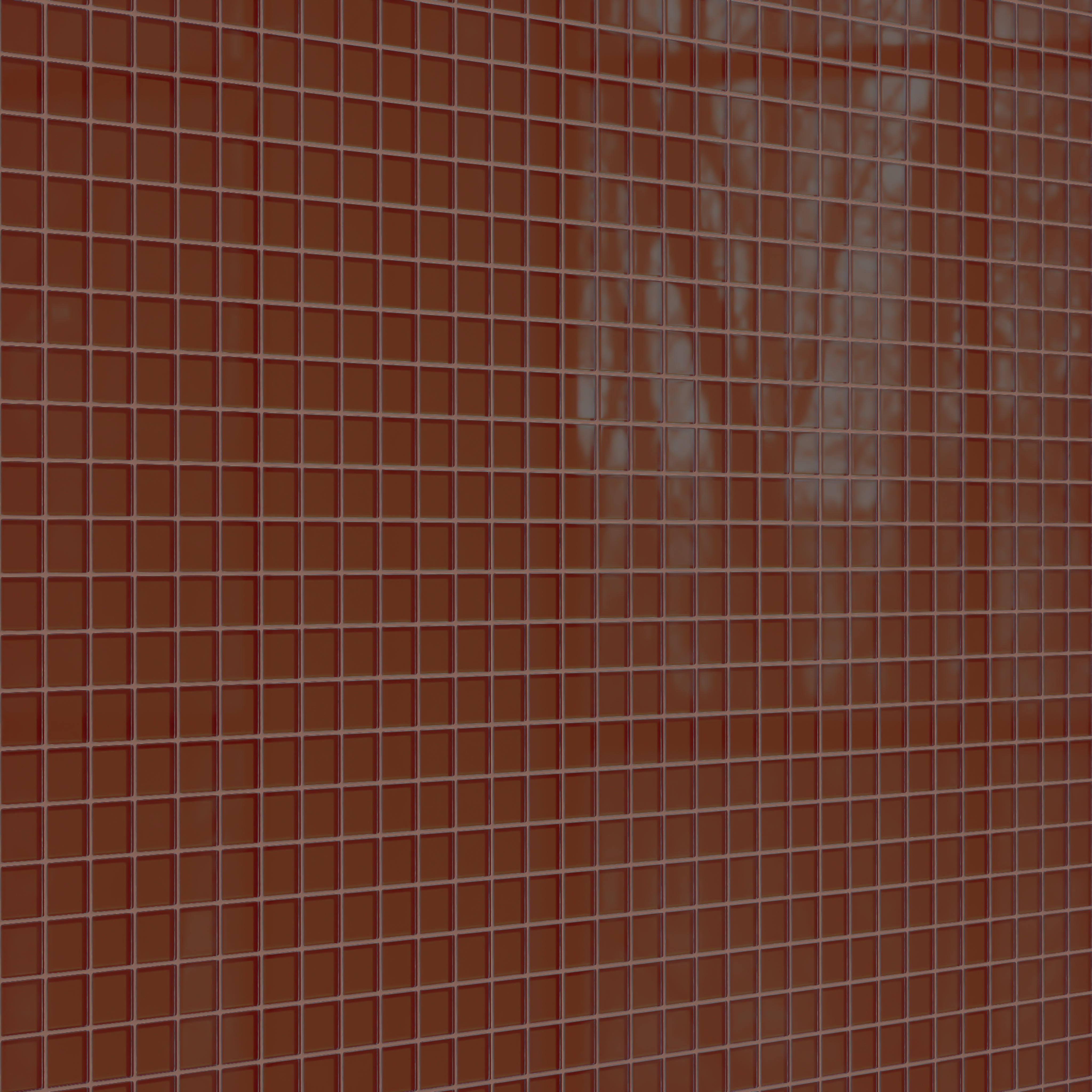2x2 Straight Set Sheeted Glass Mosaic Tile in Pheasant Gloss