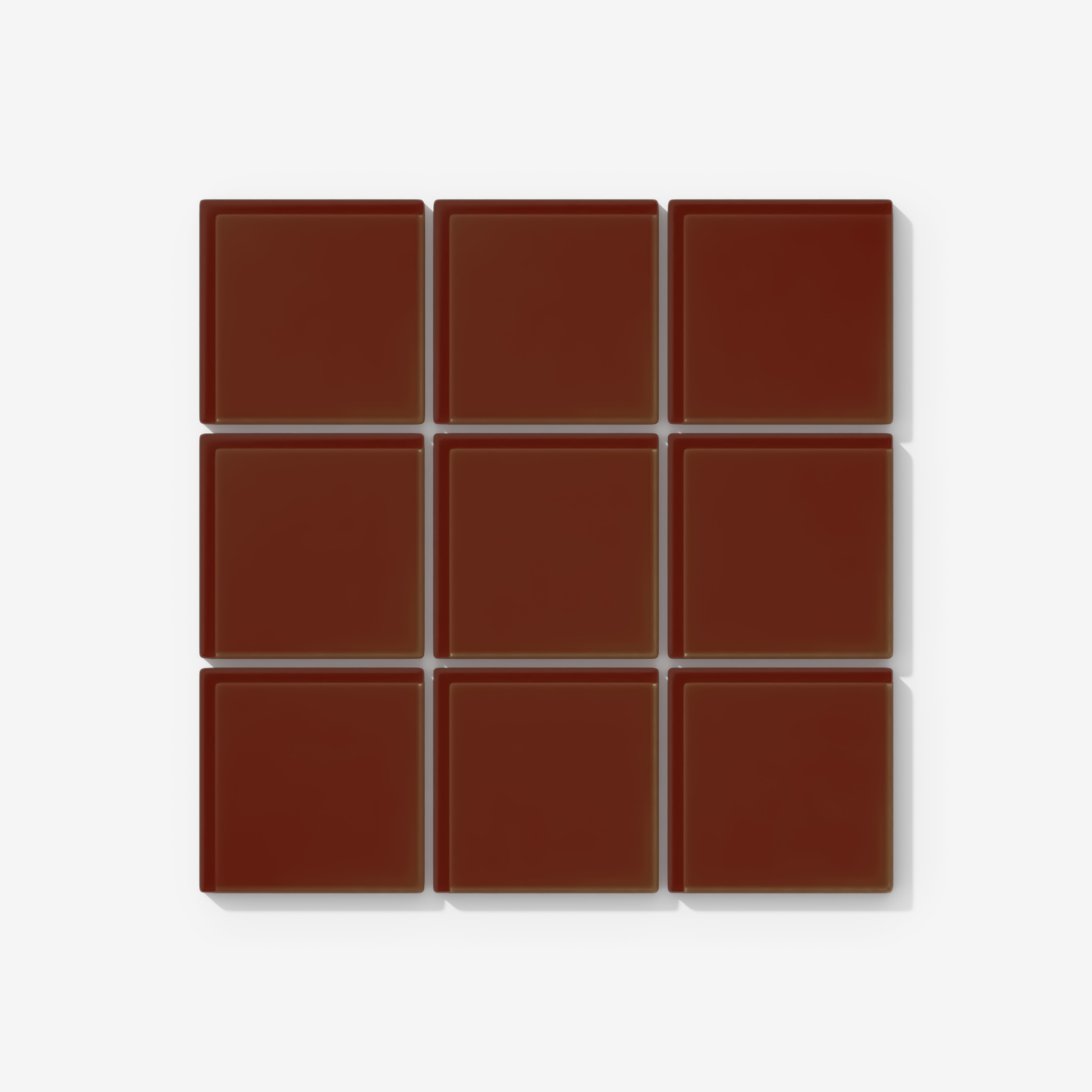 3x3 Straight Set Sheeted Glass Mosaic Tile in Pheasant Gloss