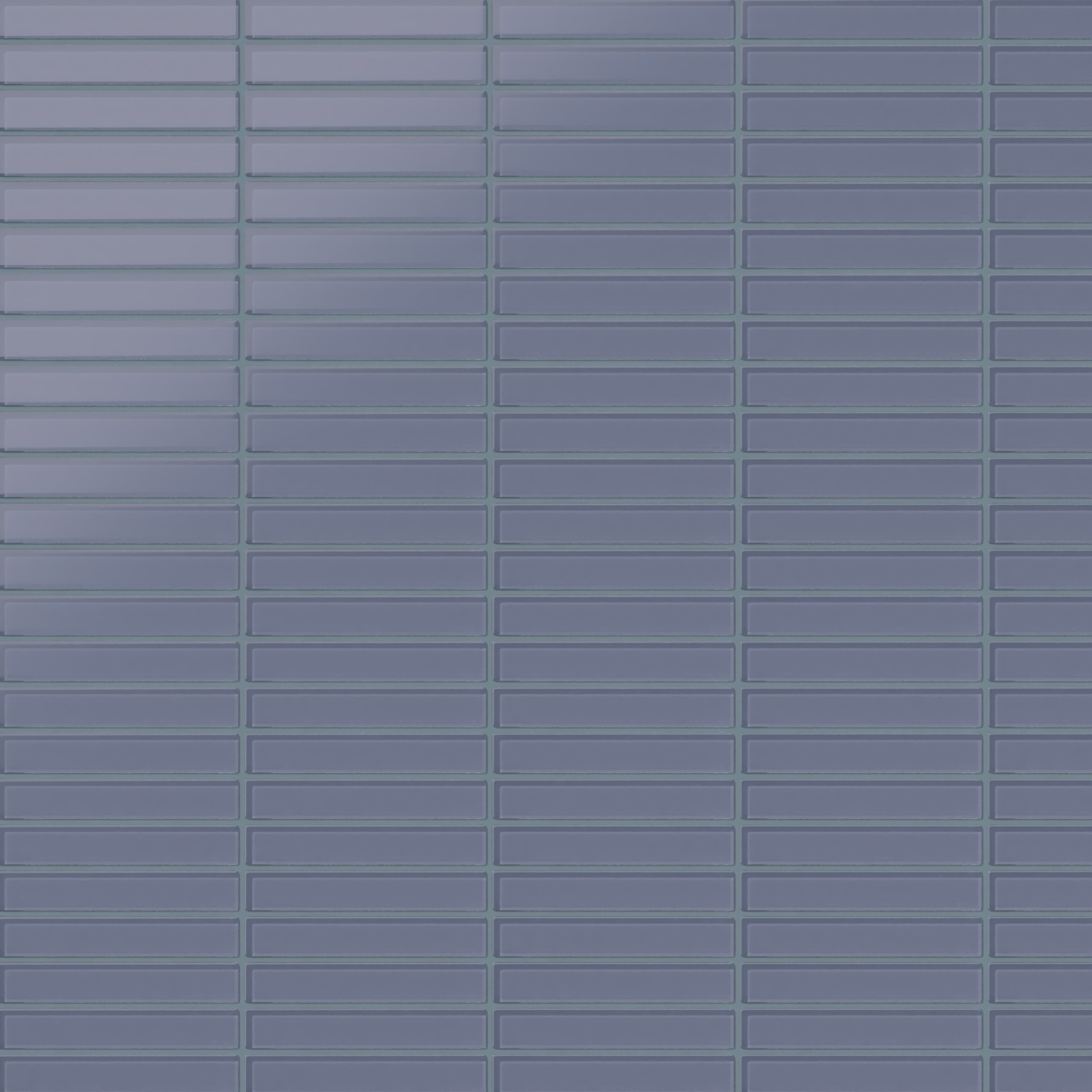 1x6 Straight Set Sheeted Glass Mosaic Tile in Nuthatch Matte