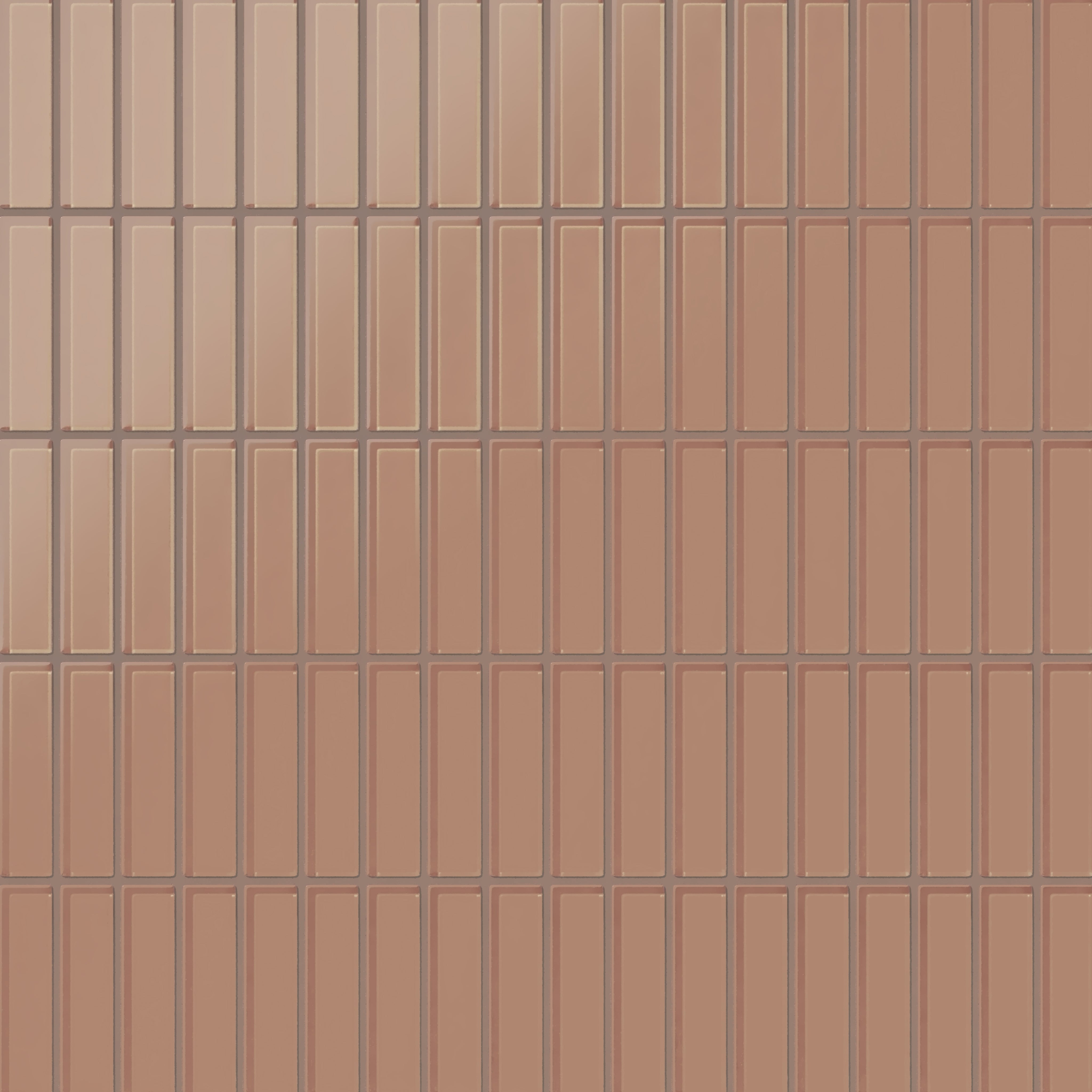 1x4 Straight Set Sheeted Glass Mosaic Tile in Sora Matte
