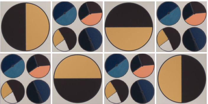 8x8 Handpainted Tile Harvest in Warm Motif