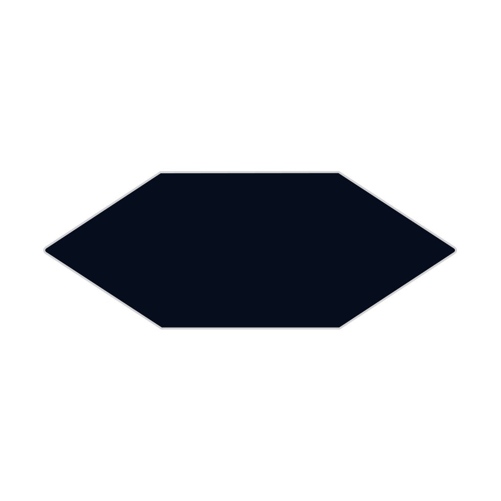 Picket Original Ceramic Tile in Navy Blue Matte