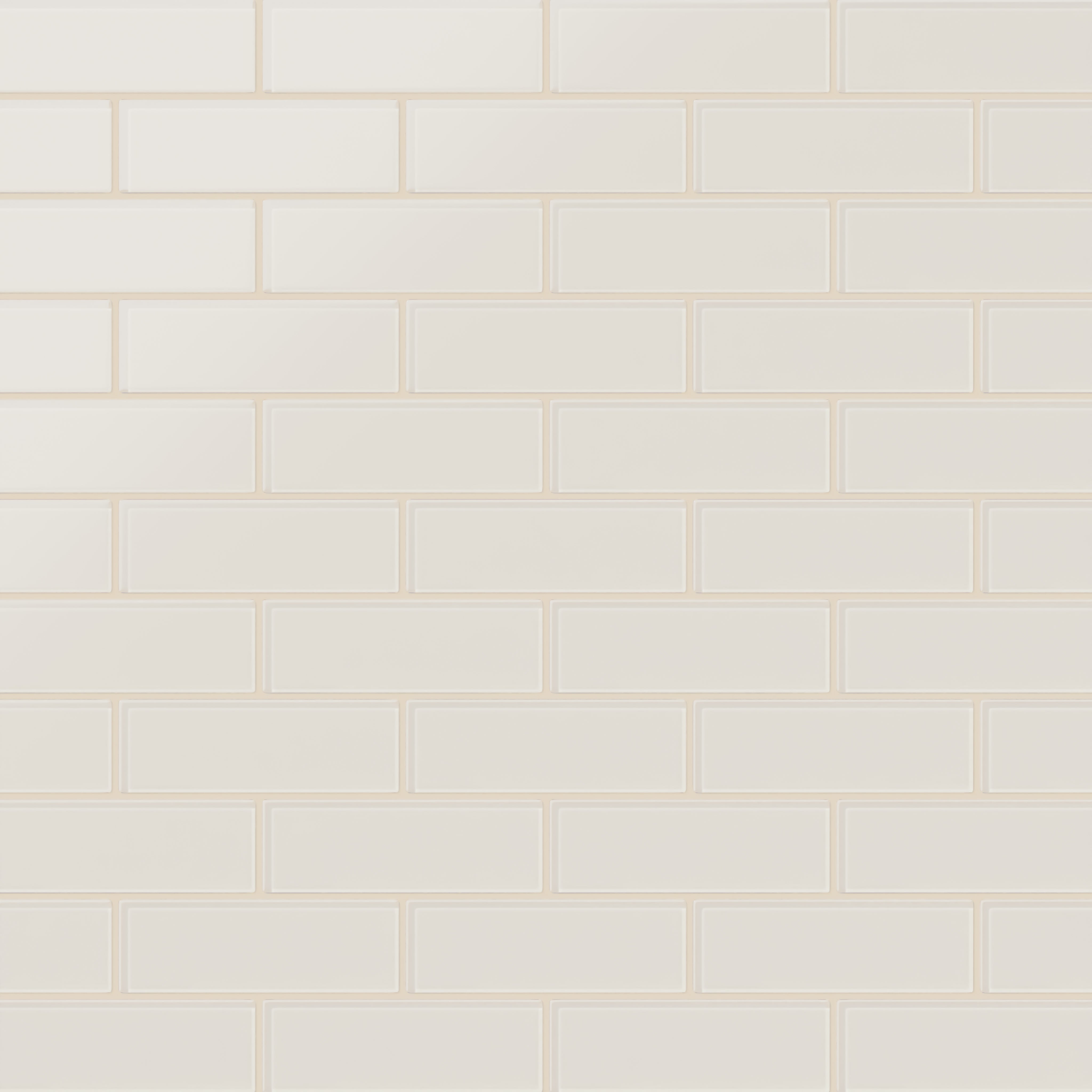 2x6 Glass Tile in Dove Matte