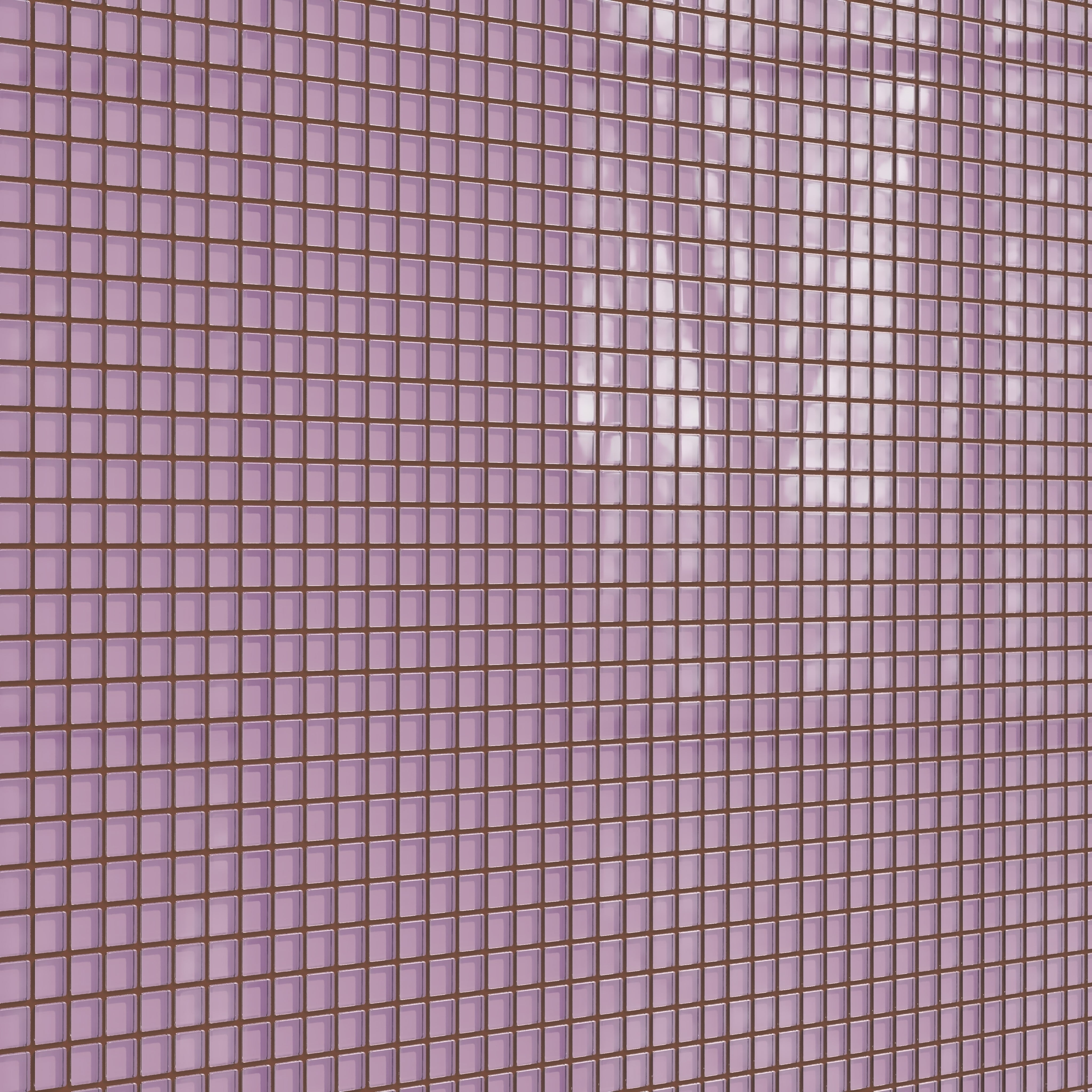 1x1 Straight Set Sheeted Glass Mosaic Tile in Waxbill Gloss