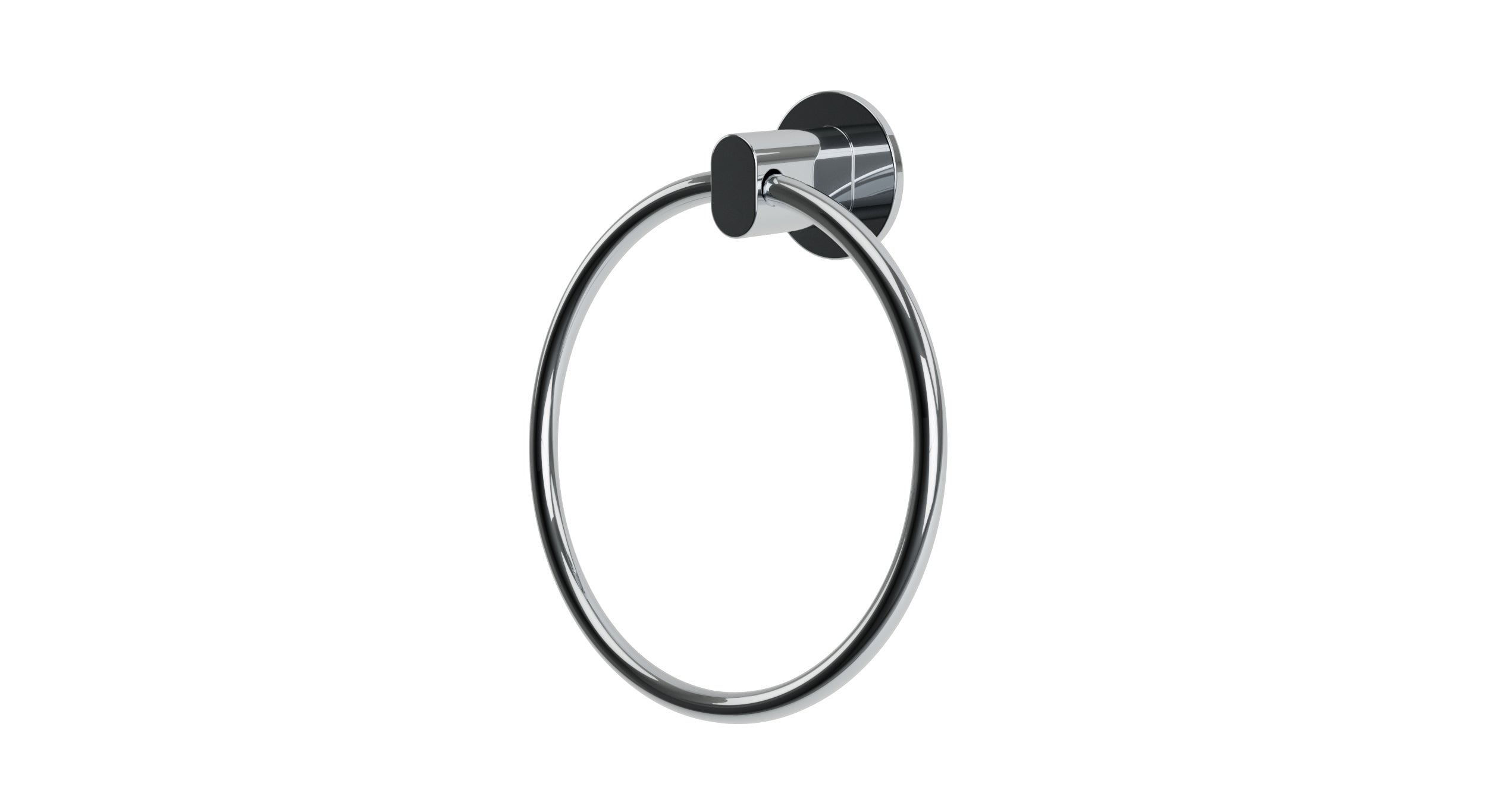 Foundry Towel Ring in Polished Chrome