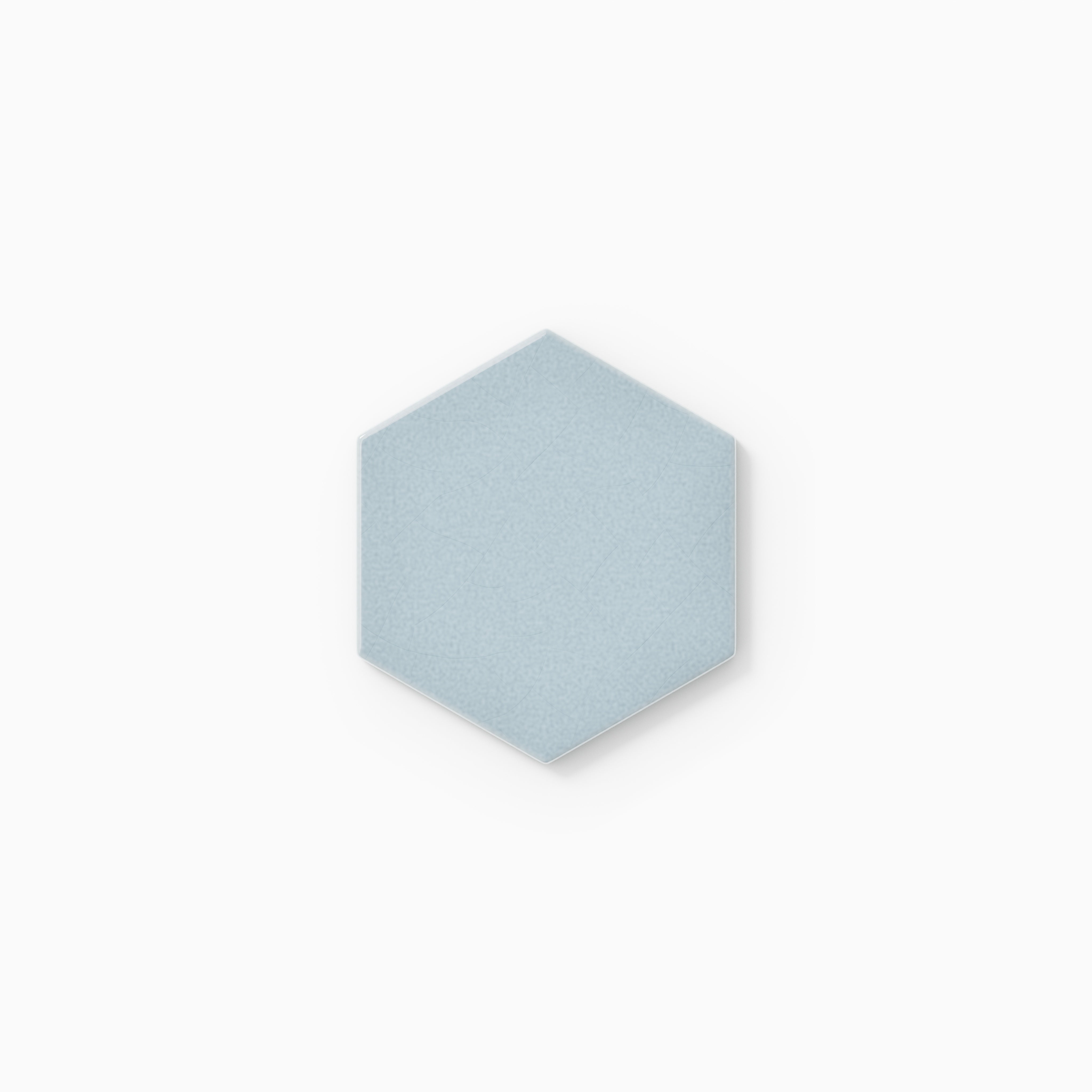 4" Hexagon Original Ceramic Tile in Crater Lake Gloss
