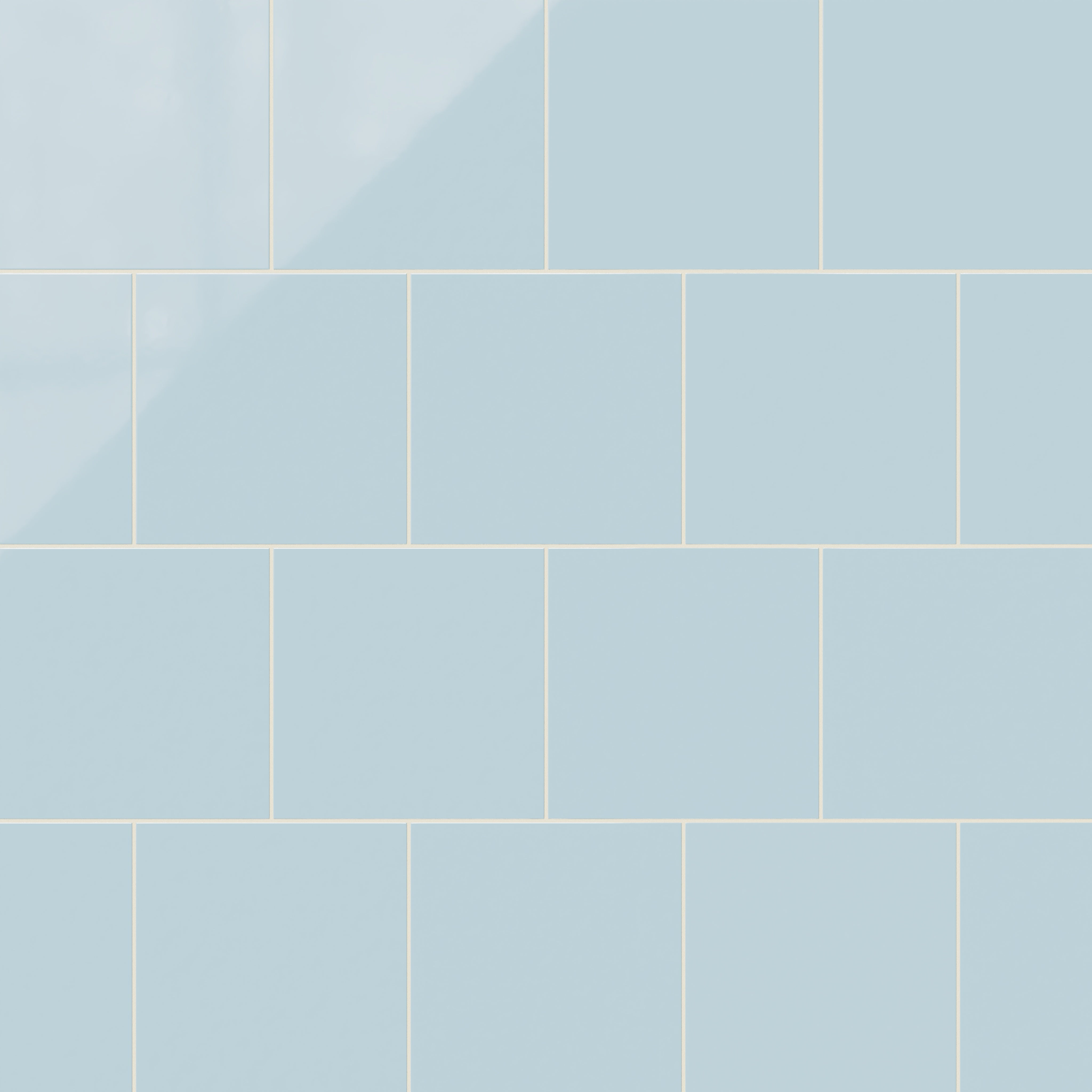 12x12 Natural Press Ceramic Tile in Egyptian Blue Gloss