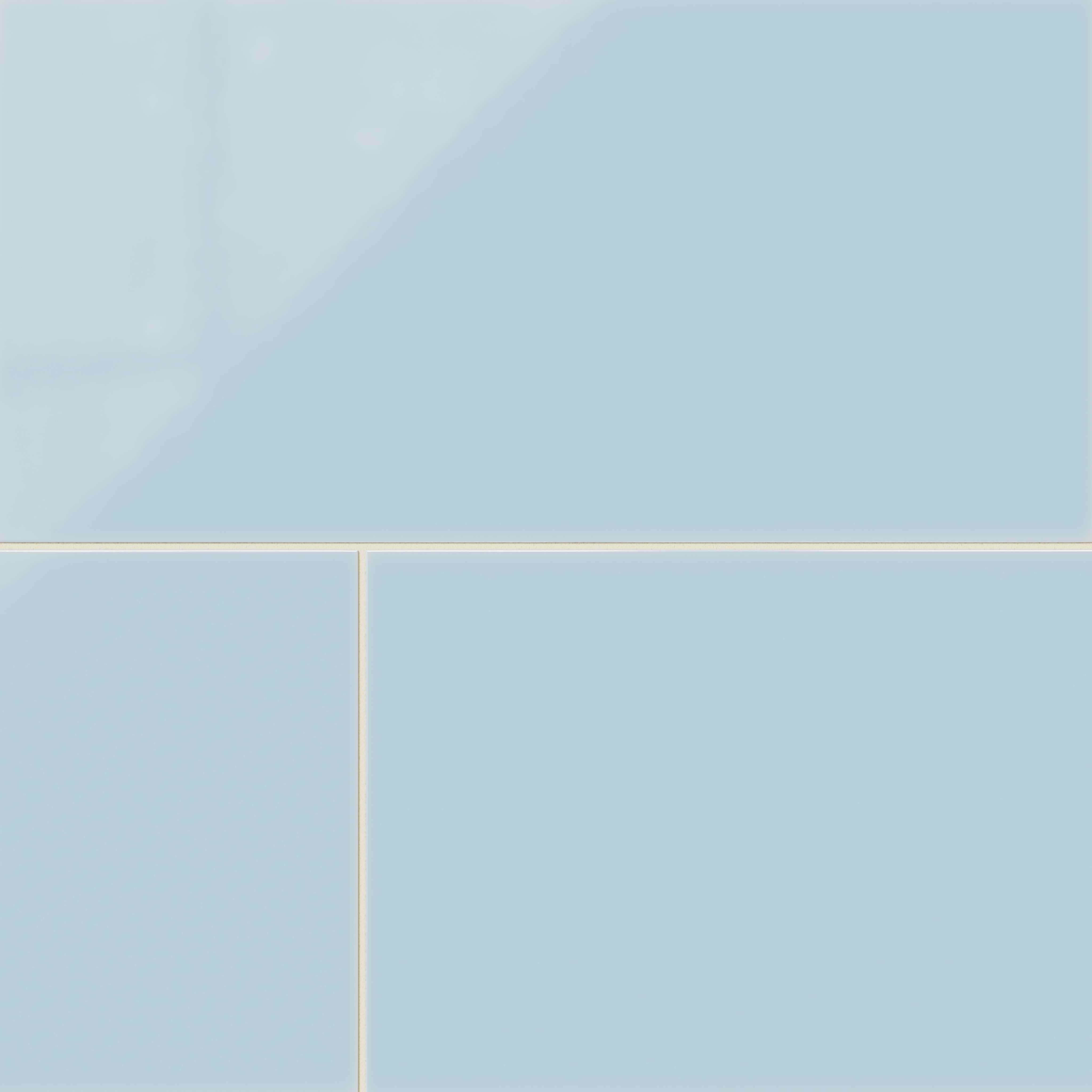 12x24 Natural Press Ceramic Tile in Egyptian Blue Gloss